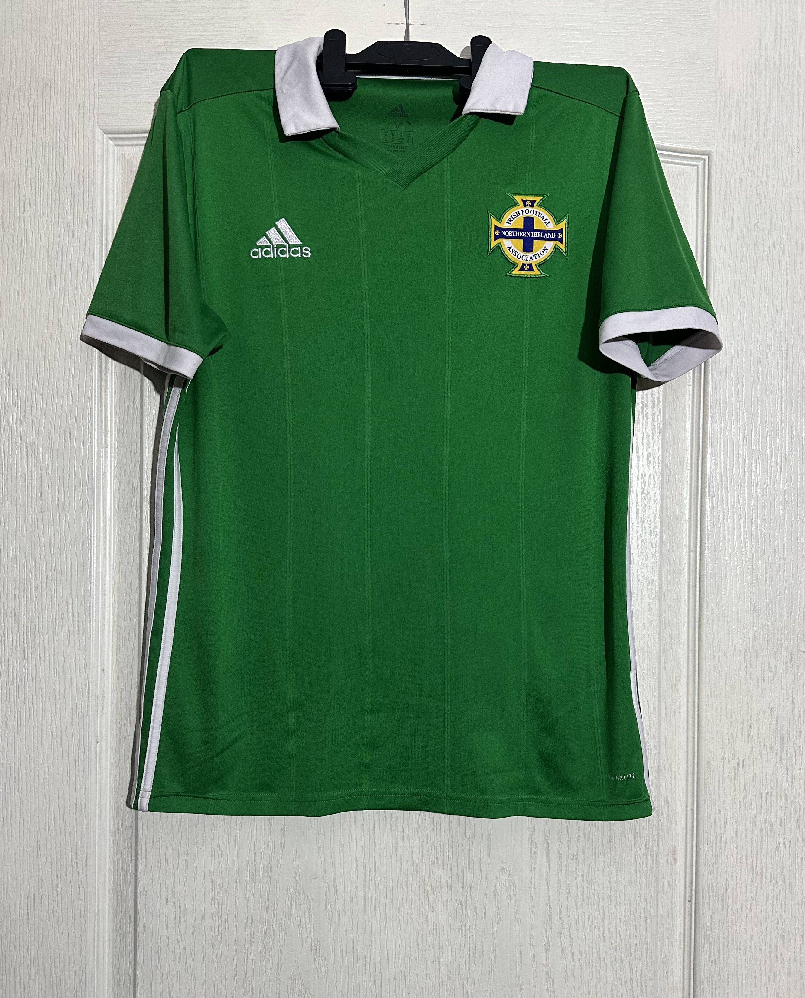 Adidas North Ireland 2017-2018 Home Soccer Jersey Football Size US M / EU 48-50 / 2 - 1 Thumbnail