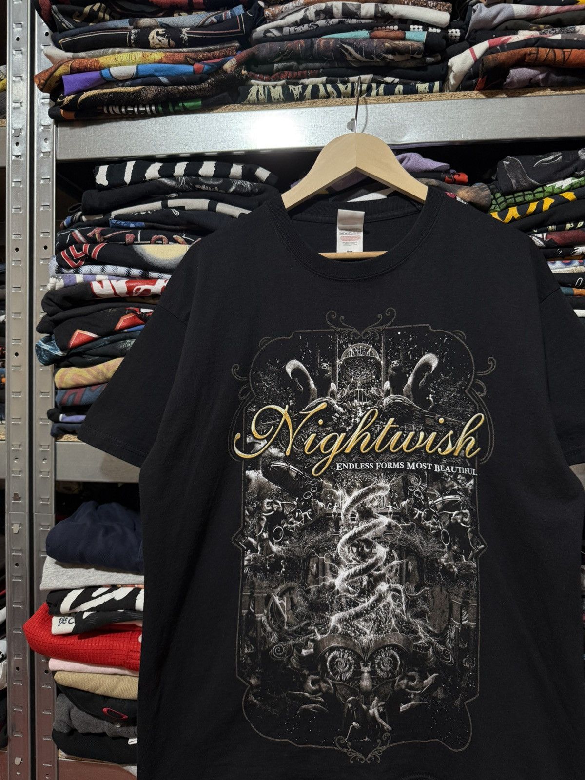 Band Tees × Vintage Vintage Nightwish Endless Forms Most Beautiful 2015 T-Shirt Size US XL / EU 56 / 4 - 3 Thumbnail
