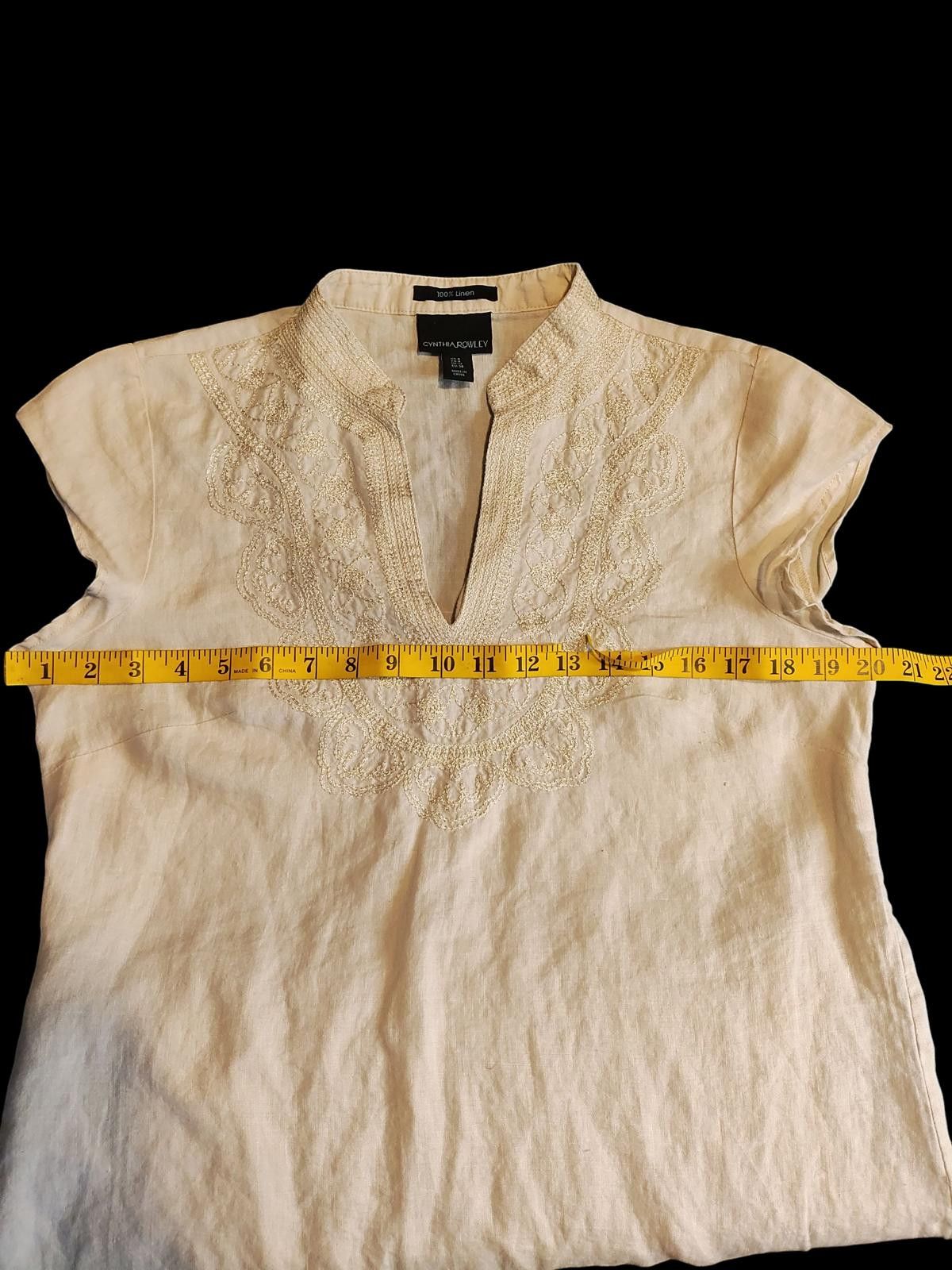Other Cynthia Rowley Sleeveless Casual Dress/Embellished Neckline Size M / US 6-8 / IT 42-44 - 9 Thumbnail