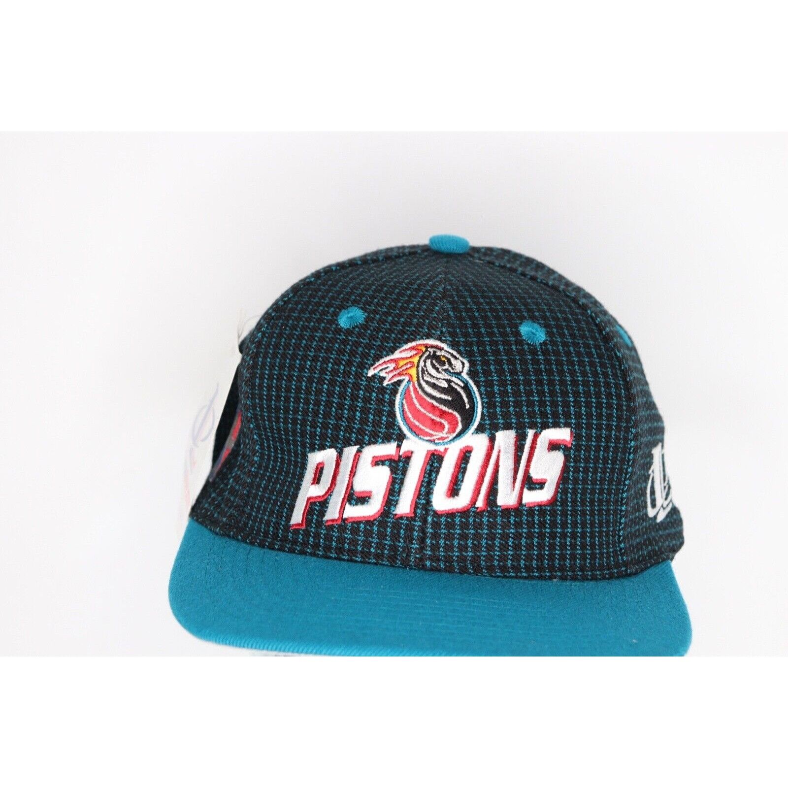 Logo Athletic NOS Vintage 90s Detroit Pistons Basketball Snapback Hat Size ONE SIZE - 3 Thumbnail
