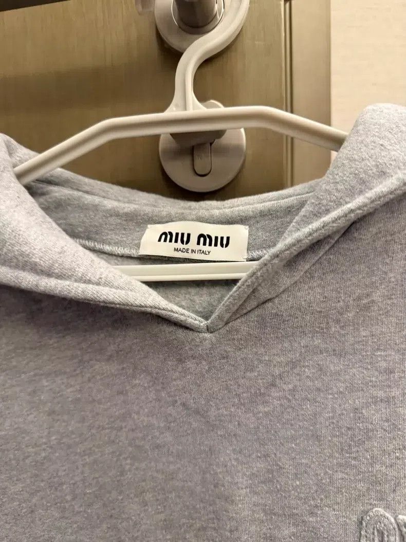 Miu Miu Miu Miu Size XS Embroidered logo gray sailor suit sweater Size XS / US 0-2 / IT 36-38 - 3 Thumbnail