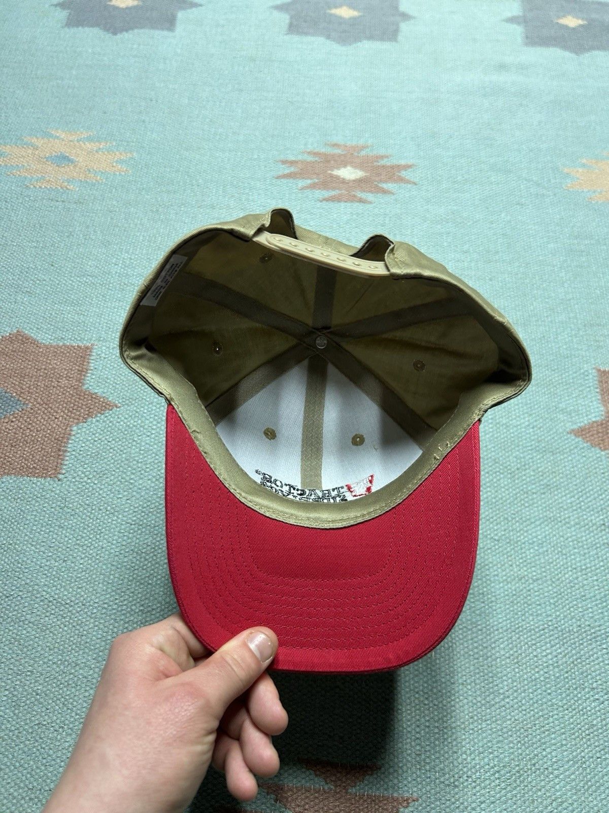 Vintage Tractor supply co snapback hat embroidered logo farm red NOS Size ONE SIZE - 5 Thumbnail