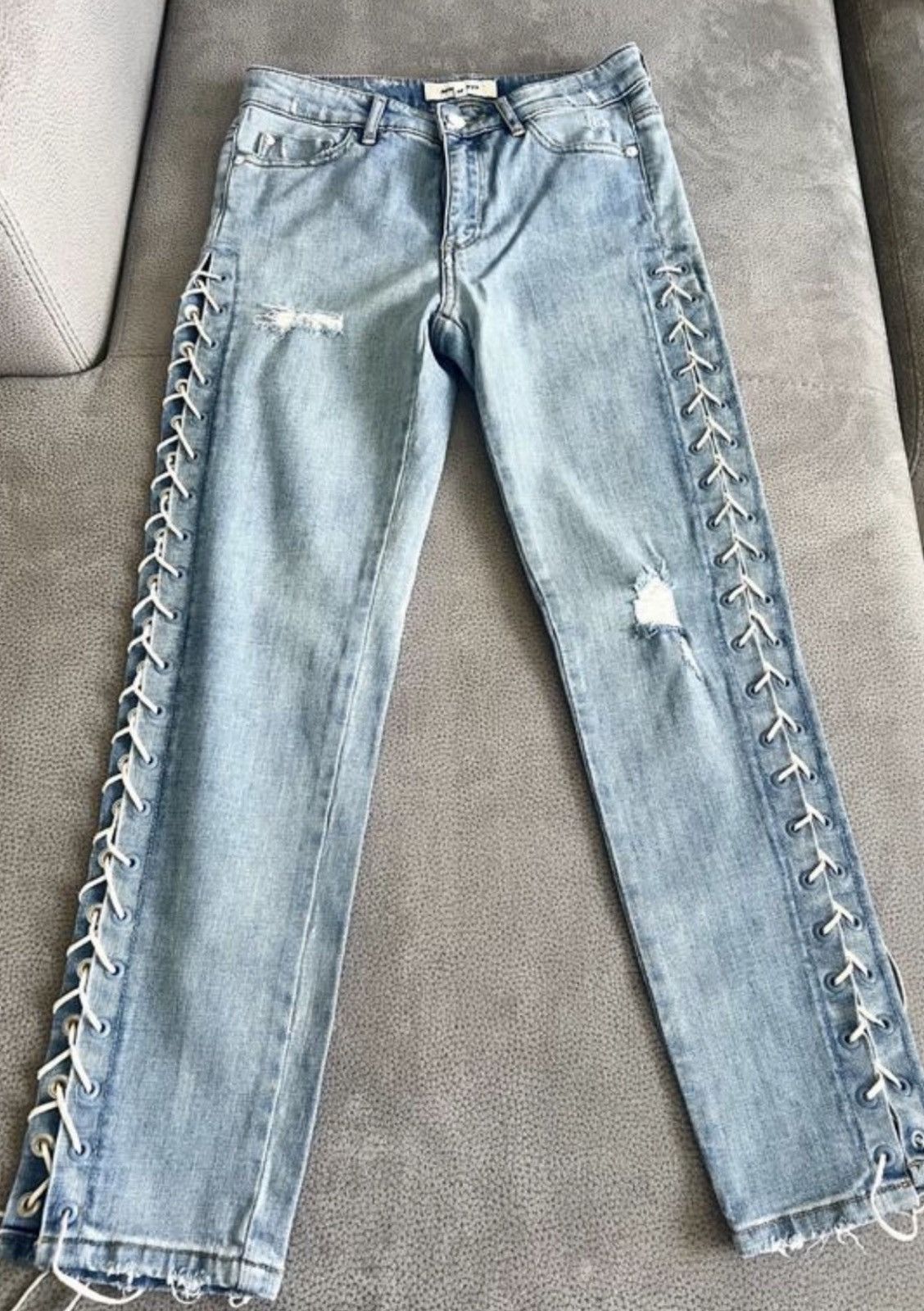 Miss Sixty VINTAGE Y2K RARE MISS SIXTY LACE UP JEANS 26 BLUE Size 26" / US 2 / IT 38 - 1 Thumbnail
