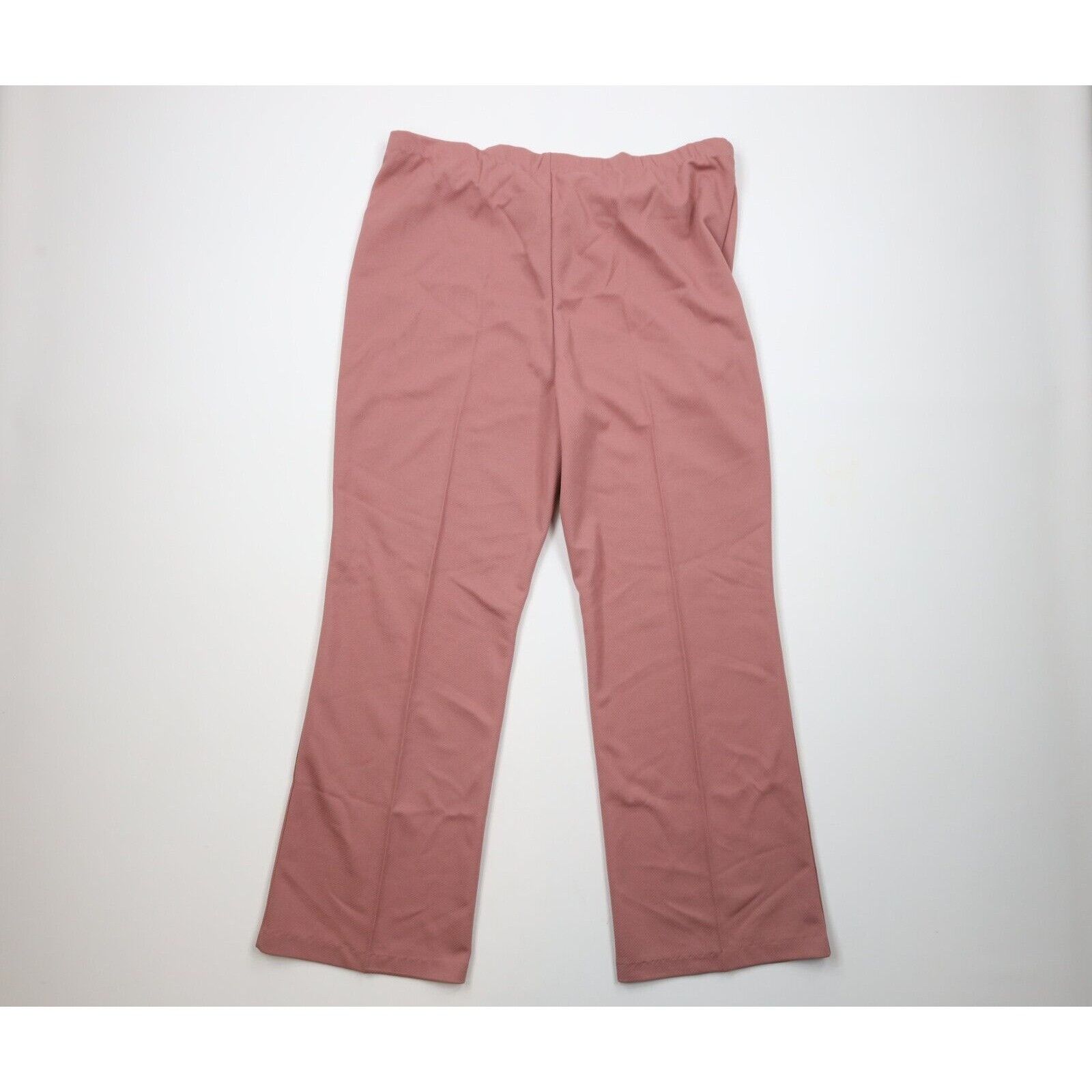 Vintage Deadstock Vintage 60s 70s 2 Piece Knit Bell Bottoms Suit Size 3XL / US 20-22 - 11 Thumbnail