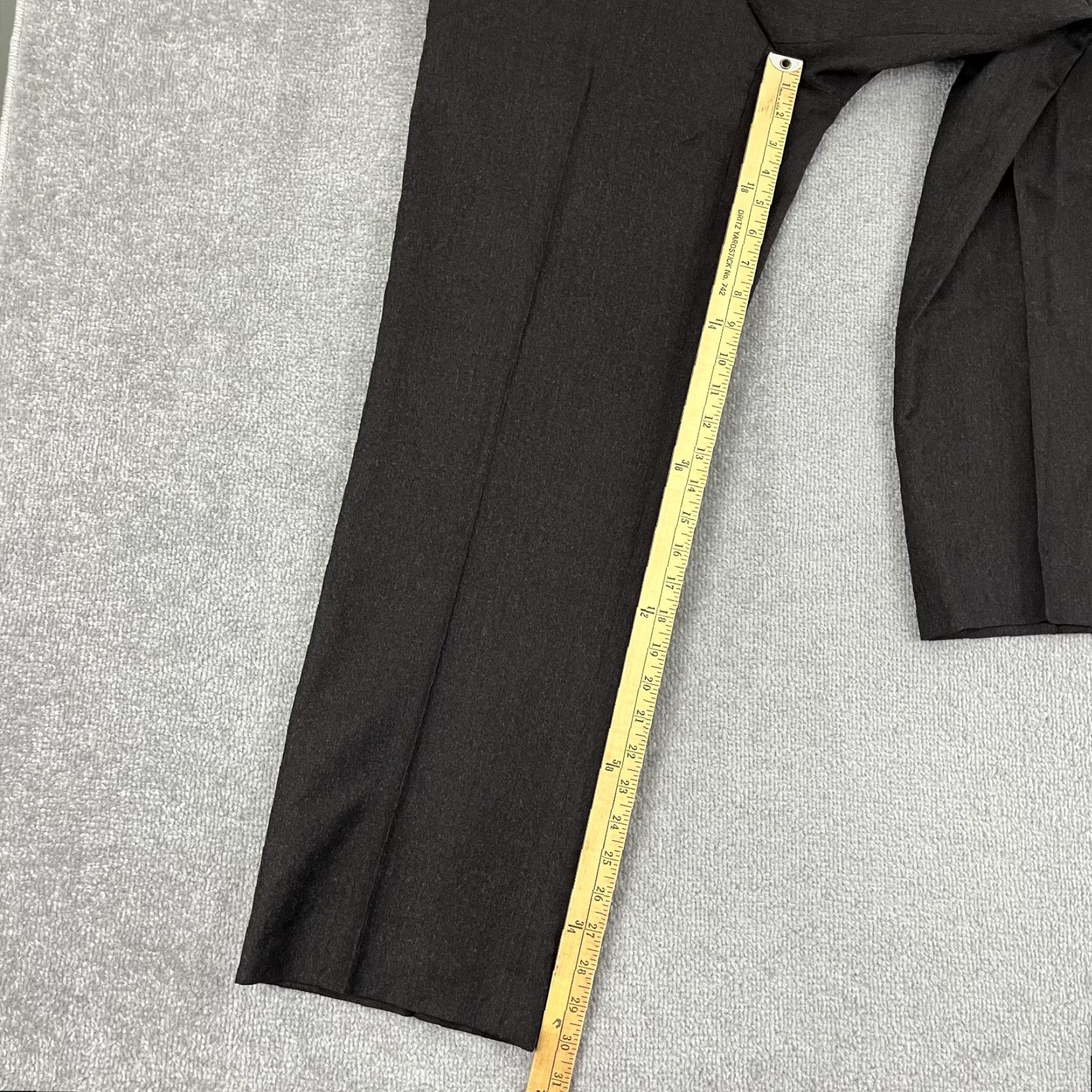 Etro VINTAGE Etro Mens Pants Dress Wool Brown 34x30 Pleated Regular Fit EU 52 Straight Leg Mens Brown Wool Dress Pants Size US 34 / EU 50 - 4 Thumbnail