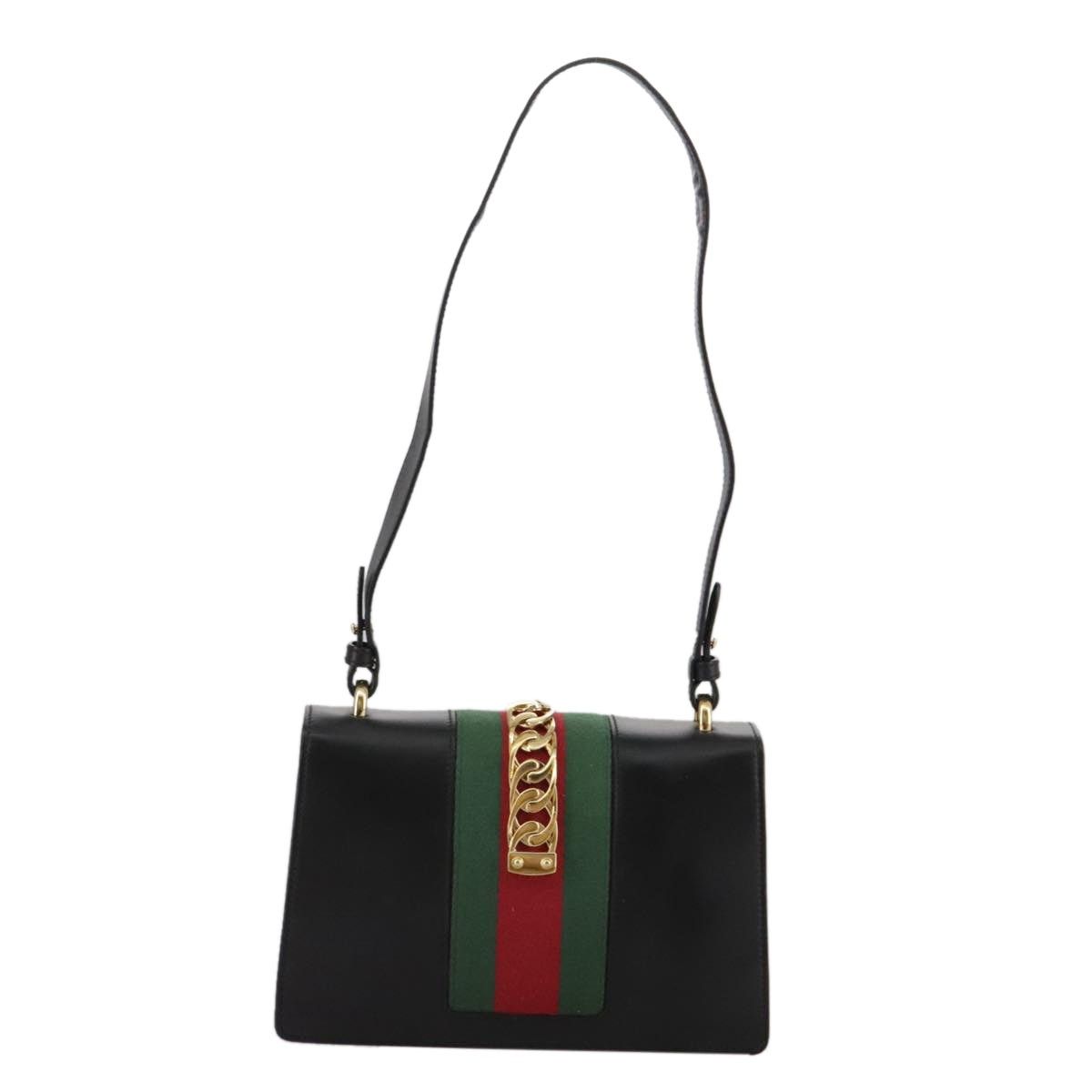 Gucci GUCCI Silvi Web Sherry Sherry Line Shoulder Bag Leather Size ONE SIZE - 3 Thumbnail