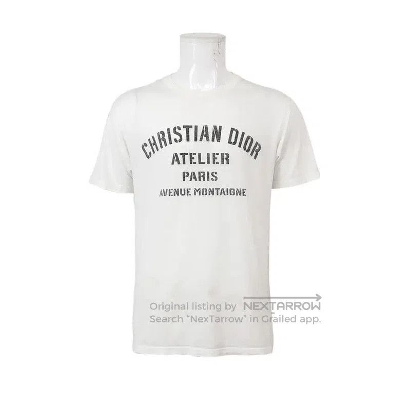 Dior Dior White Cotton Logo T-Shirt for Men . Size US M / EU 48-50 / 2 - 1 Thumbnail