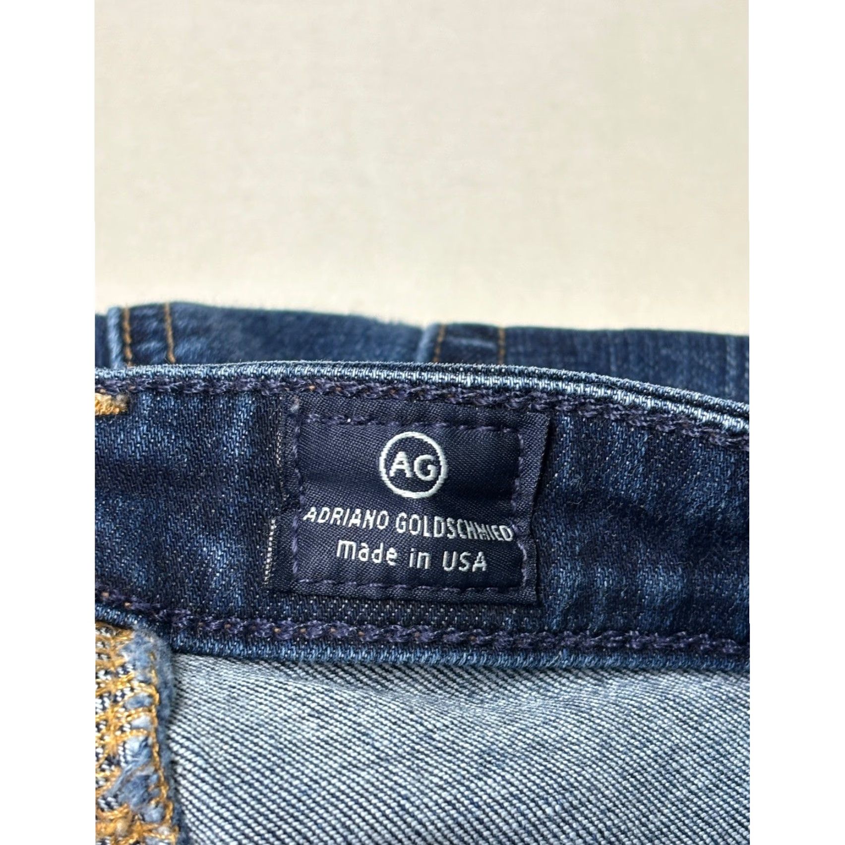 Vintage AG Adriano Goldschmied The Absolute Legging Extreme Skinny Jeans Blue 28R 30in Inseam Womens Denim Stretch Pockets 5-Pocket Zip Button Size 28" / US 6 / IT 42 - 6 Thumbnail