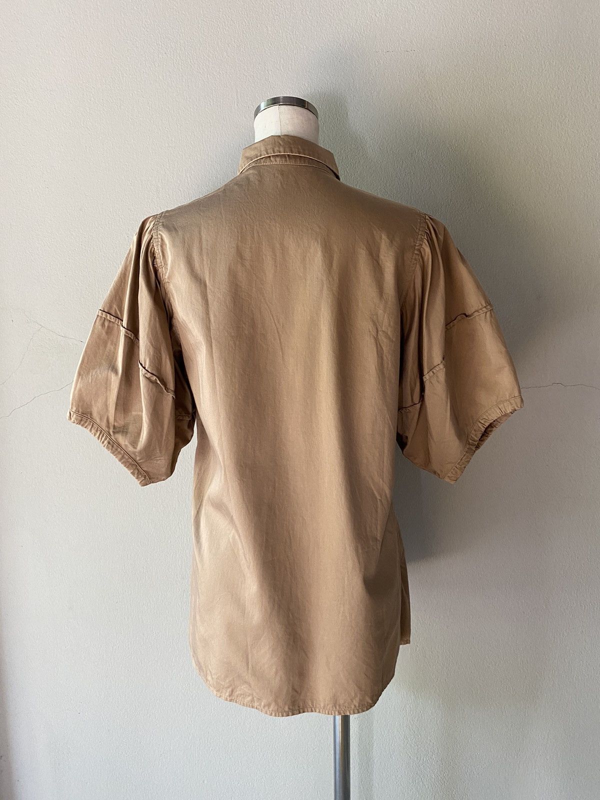 SOFIE D'HOORE SOFIE D'HOORE Brown Puff-Sleeve Blouse Size XS / US 0-2 / IT 36-38 - 7 Thumbnail