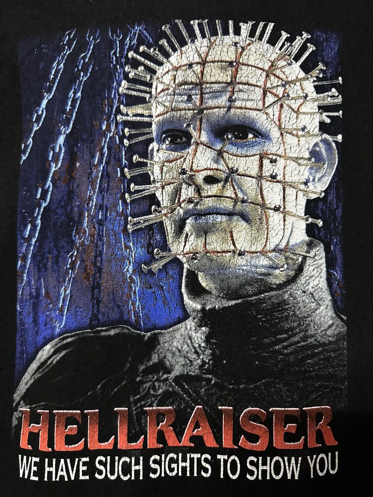 Expert Horror Vintage Movie Hellraiser Horror Promo Faded Tee Size US L / EU 52-54 / 3 - 3 Thumbnail