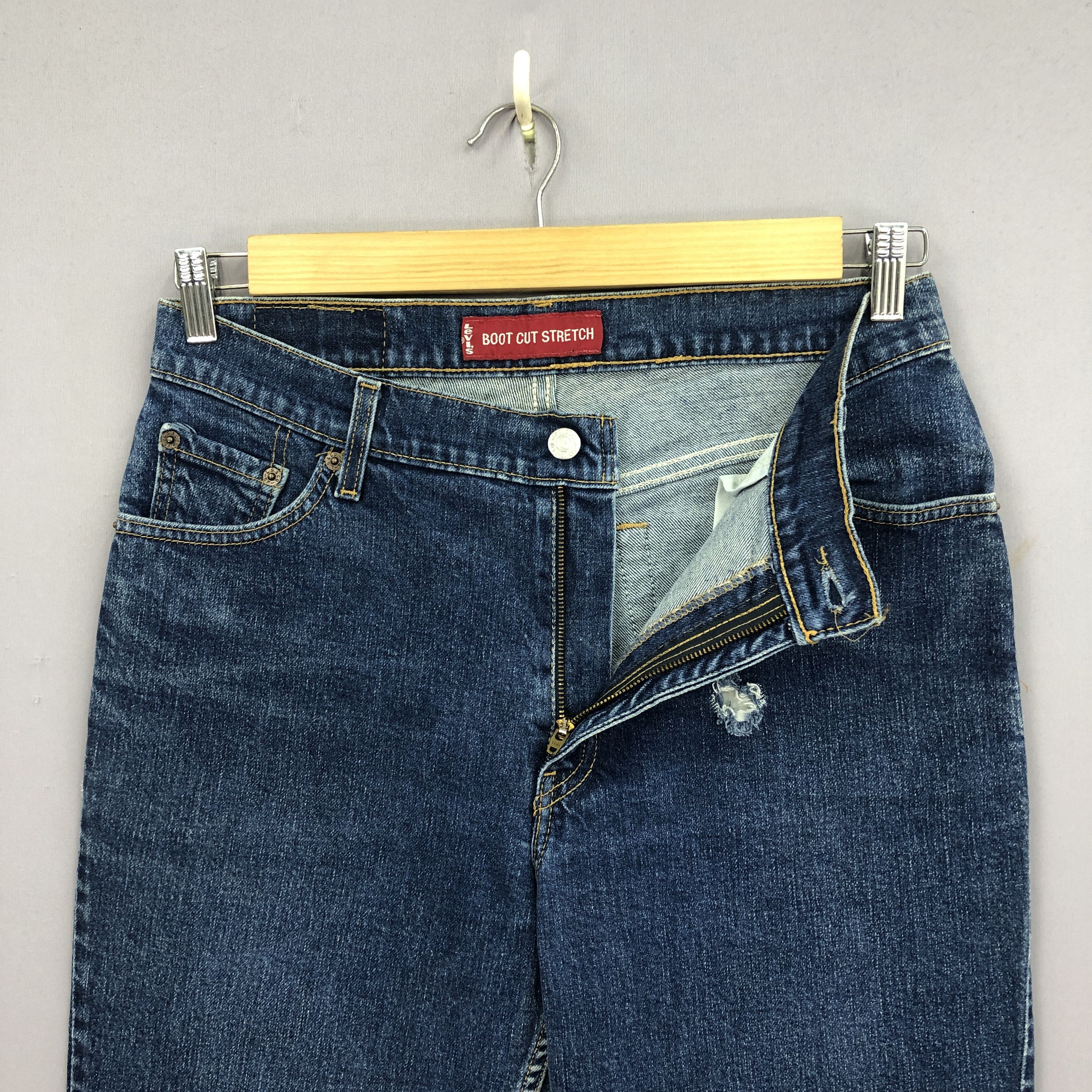 Levi's Vintage Levis Bell Bottom Jeans Levi's Flare Blue Wash Denim Size US 30 / EU 46 - 8 Thumbnail