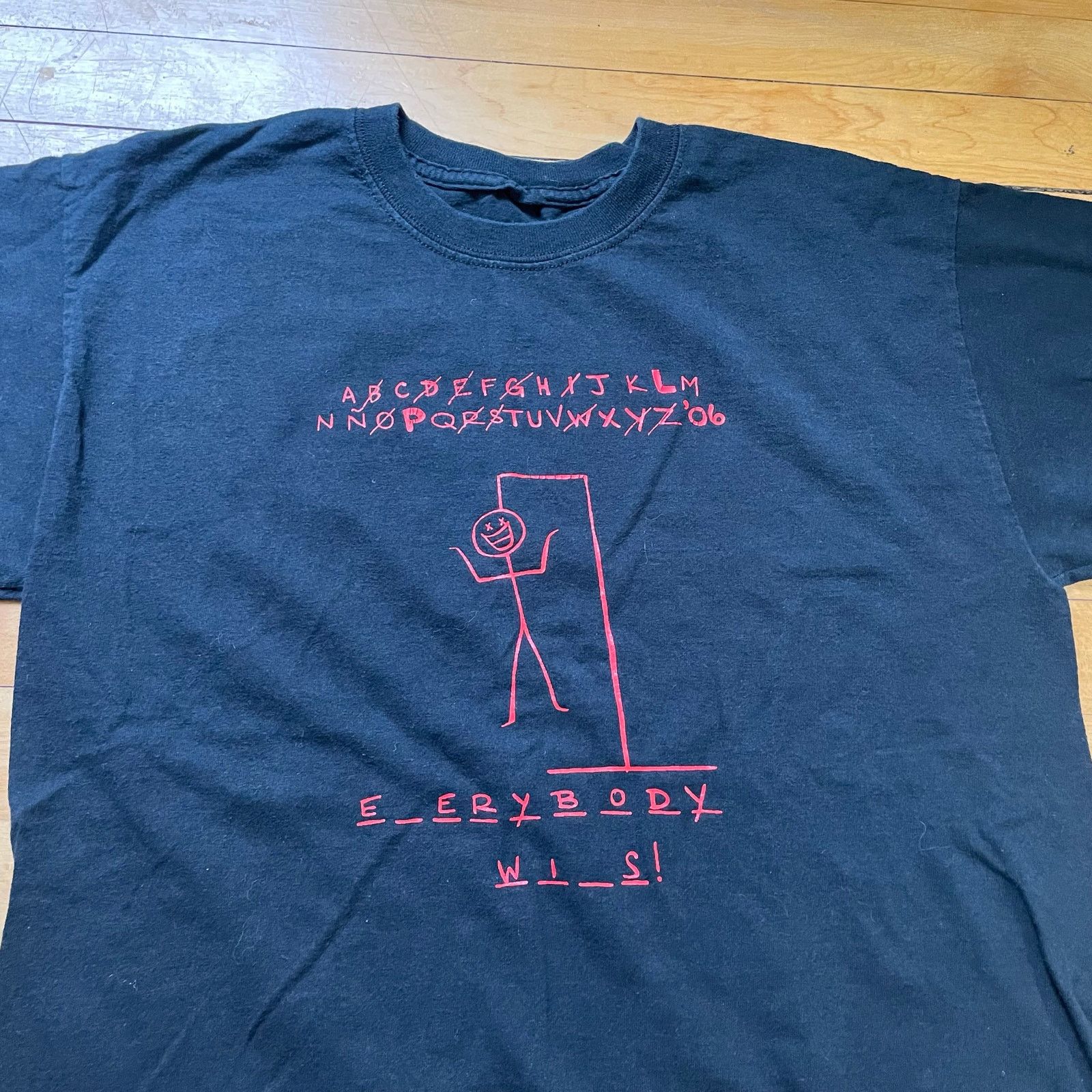 Other 2006 Hangman Everybody Wins Graphic T Shirt Mens M Black Tee Size US L / EU 52-54 / 3 - 1 Thumbnail