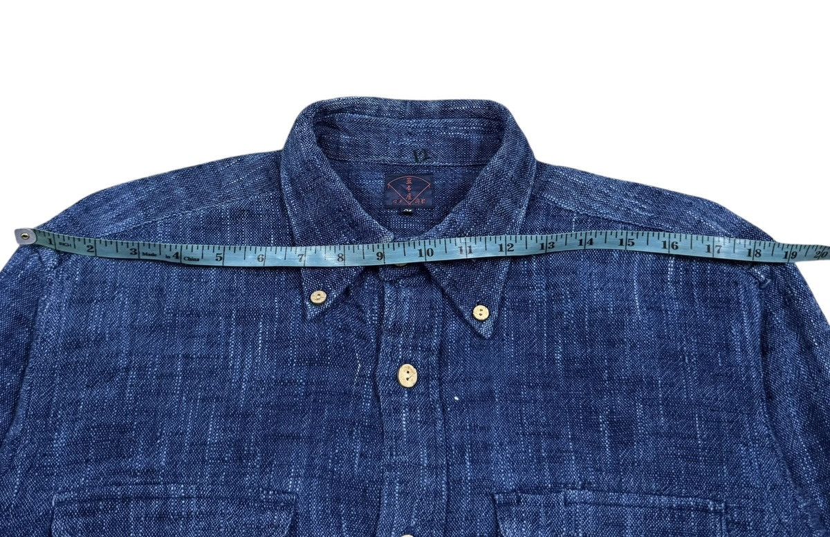 Mister Freedom × Sugar Cane Vtg🔥Japanese Salt & Pepper Patterned Sashiko Chamray Shirt Size US M / EU 48-50 / 2 - 17 Thumbnail