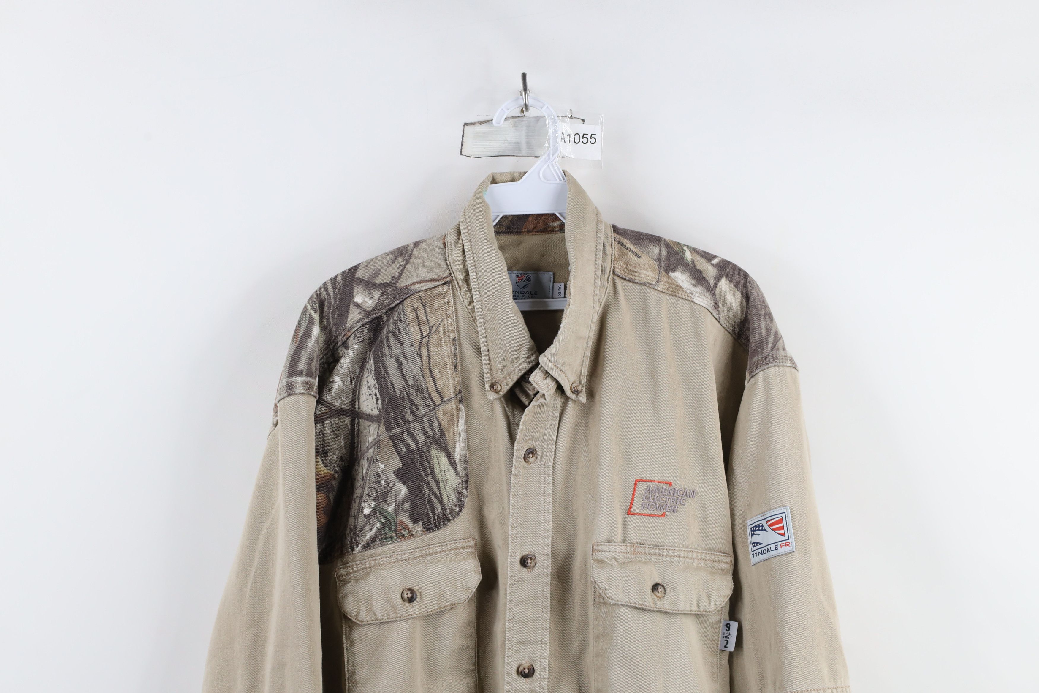 Vintage Vintage Tyndale FR Flame Resistant Camouflage Button Shirt Size US XL / EU 56 / 4 - 2 Thumbnail