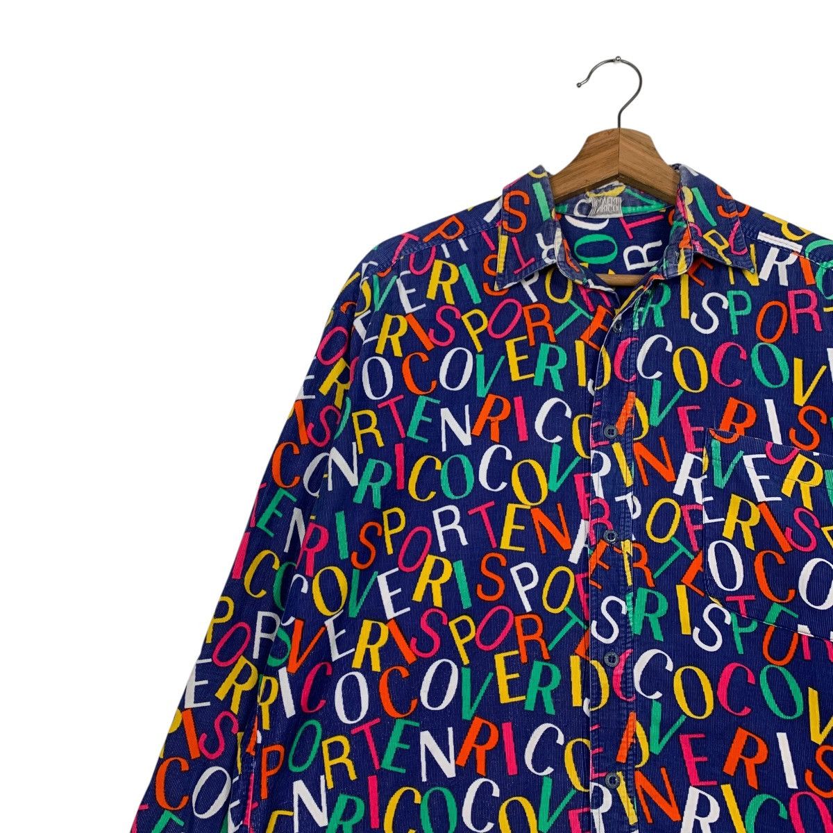 Enrico Coveri Enrico Coveri Sport Fullprint Button Shirt #2260-C100 Size US L / EU 52-54 / 3 - 6 Thumbnail