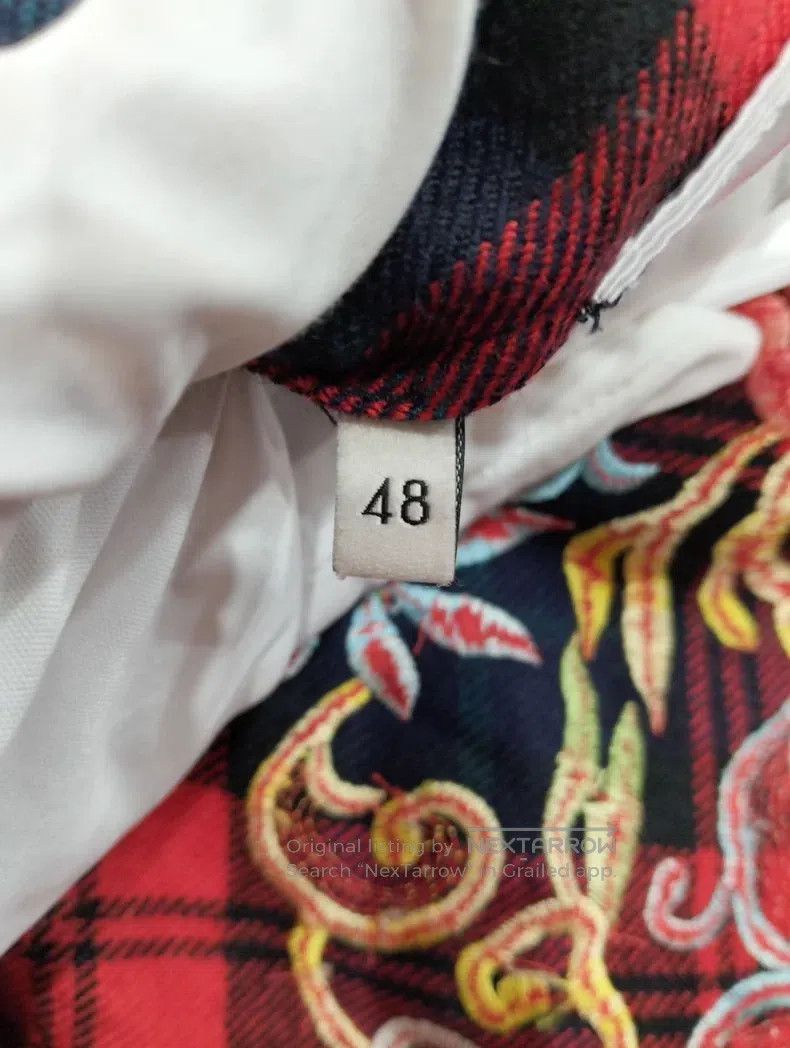 Gucci Gucci Red plaid embroidered shirt Size US M / EU 48-50 / 2 - 5 Thumbnail