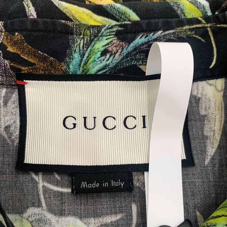 Gucci Gucci Multicolor logo flower and bird print lapel single-br Size US S / EU 44-46 / 1 - 5 Thumbnail