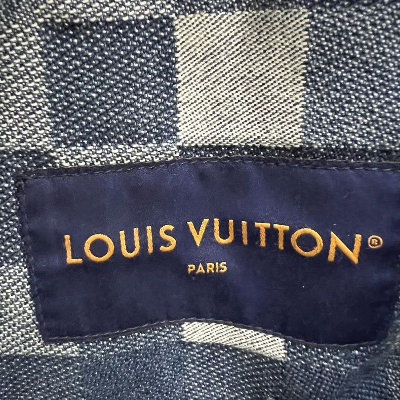 Louis Vuitton Louis Vuitton Mosaic effect printed denim jacket 2502-Nexta Size US XL / EU 56 / 4 - 4 Thumbnail