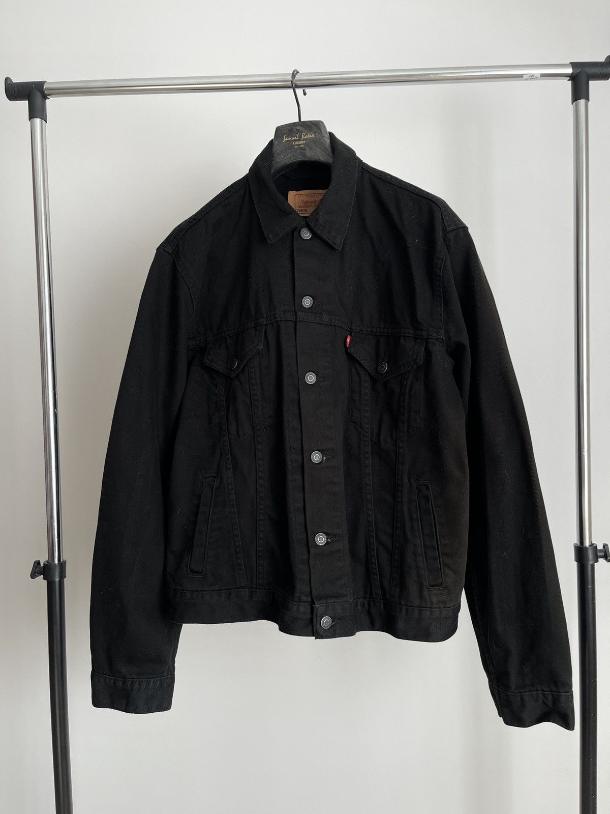 Levi's 🔥Levi's 72510 Men's black Denim Trucker Jacket levis L Size US L / EU 52-54 / 3 - 2 Thumbnail