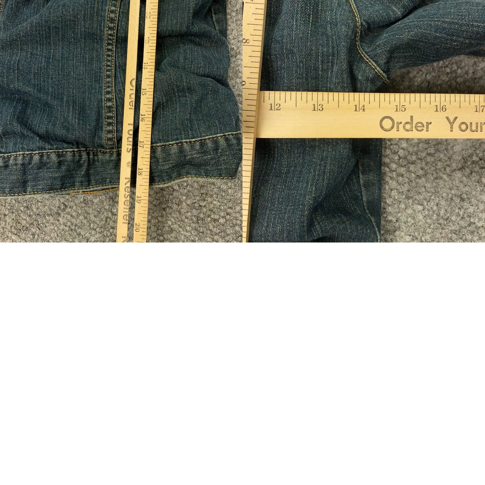 Gap Gap Denim Jacket Blue XS Womens Trucker Wool Knit Lining Fair Isle Stretch Size XS / US 0-2 / IT 36-38 - 8 Thumbnail
