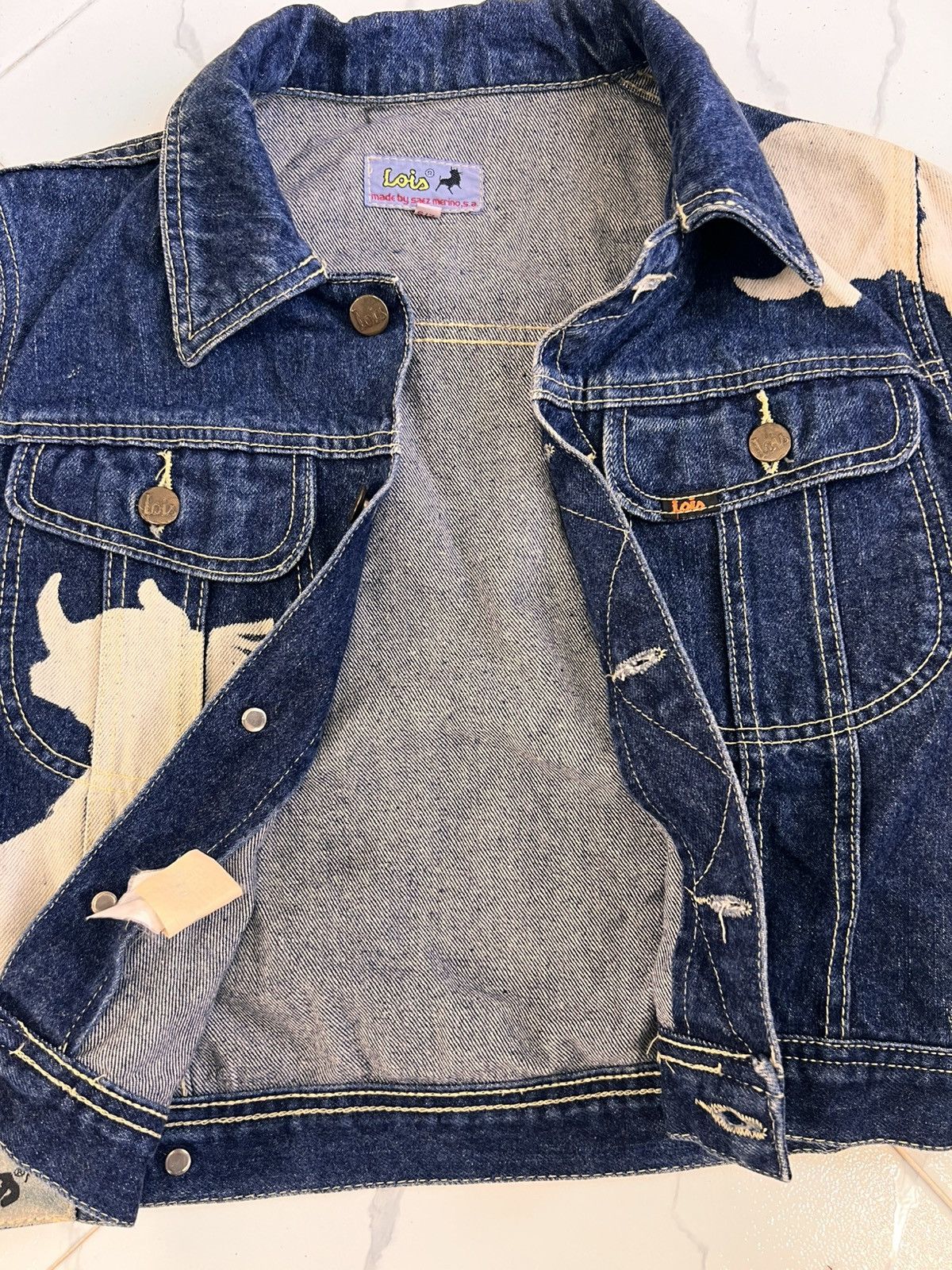Cowboy Equipment × Japanese Brand × Vintage Vintage Lois Denim Jacket Size US S / EU 44-46 / 1 - 8 Thumbnail