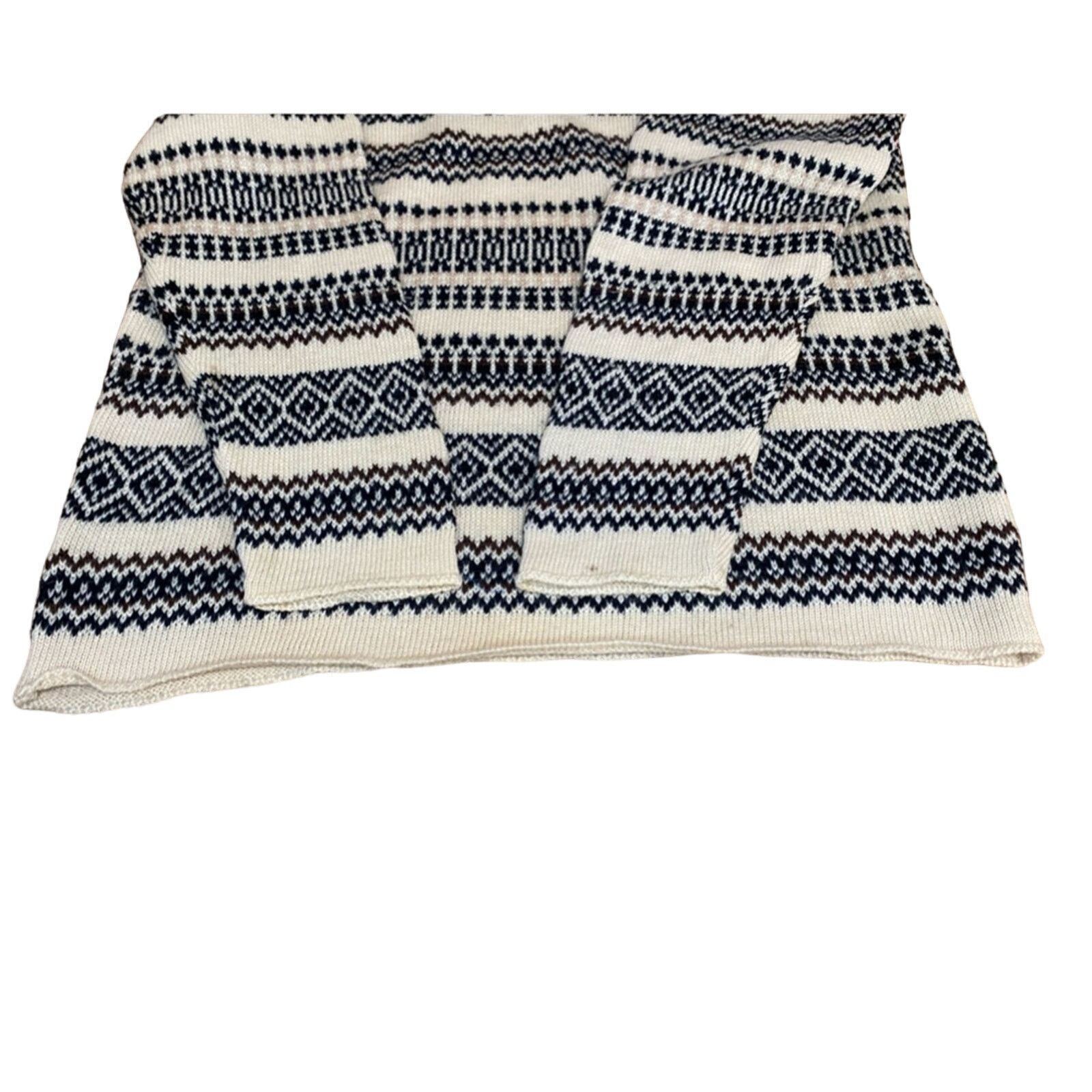 Anthropologie Anthropologie Hooded Sweater Med Wool Nordic Cabincore Boho Size M / US 6-8 / IT 42-44 - 6 Thumbnail