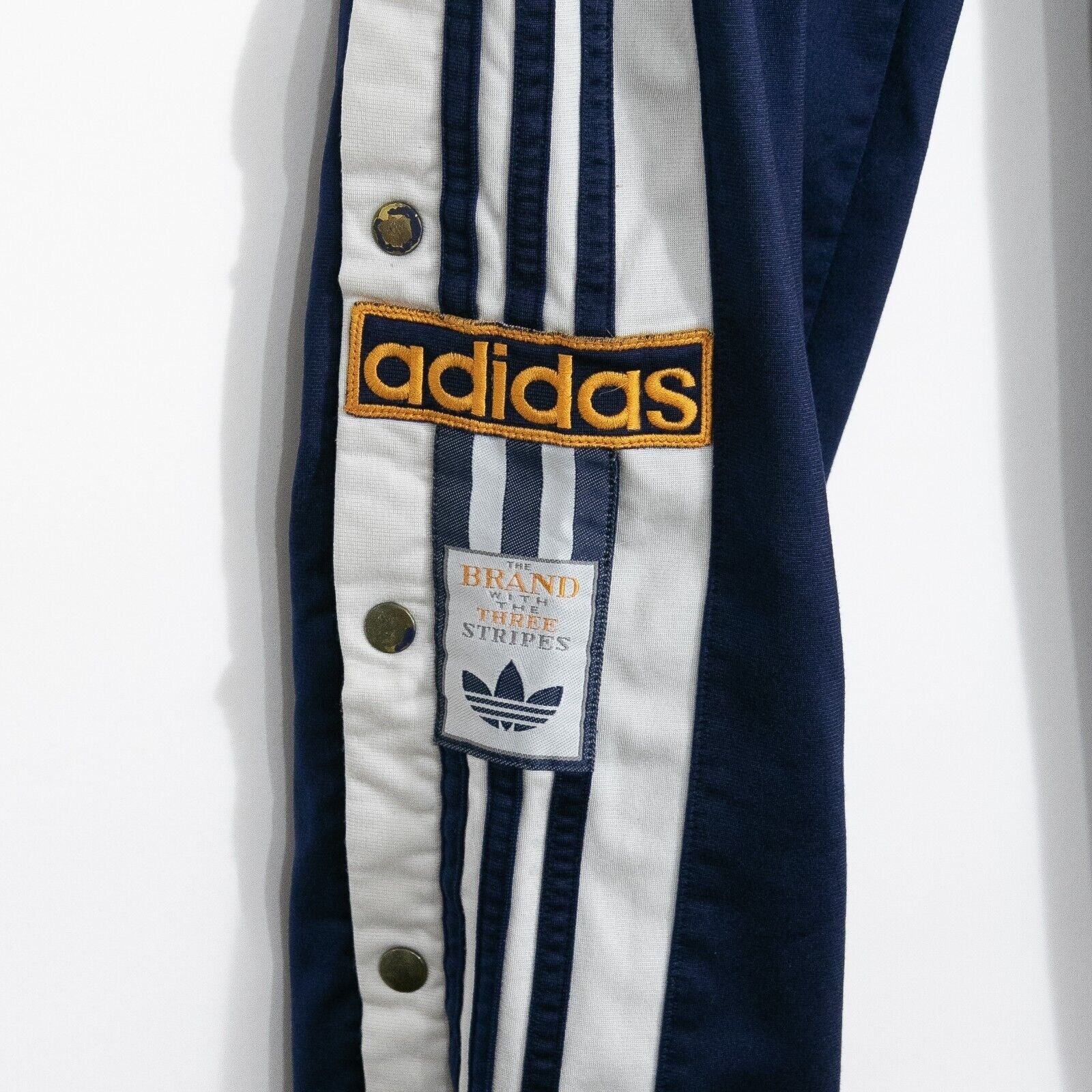 Adidas Vintage Adidas Tear Away Track Pants Mens Medium - Navy Blue Size US 30 / EU 46 - 3 Thumbnail