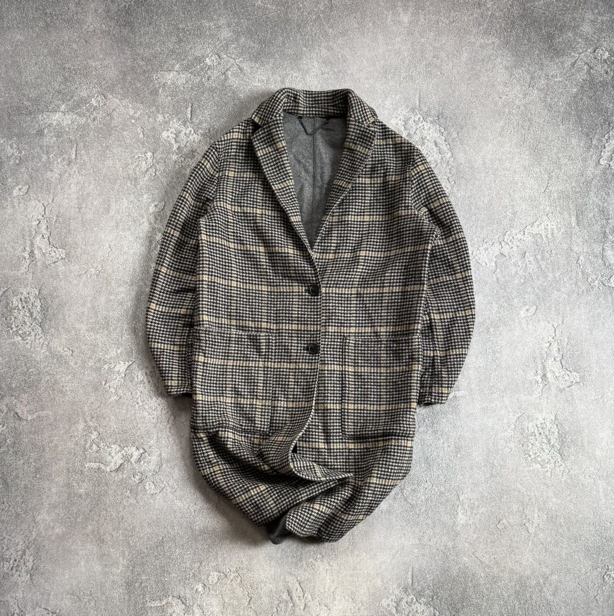 Allsaints Allsaints XS Anya Aurora Coat 🧥 Chekered wool long jacket Size US XS / EU 42 / 0 - 1 Thumbnail