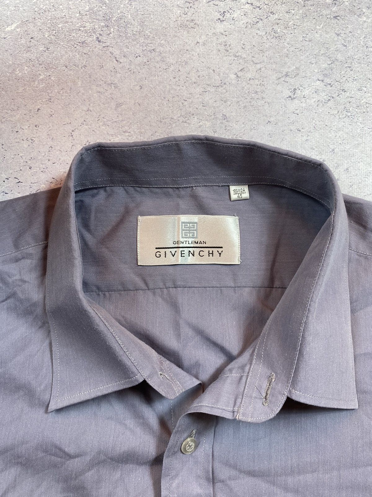 Givenchy Givenchy Gentleman Men’s Grey Shirt with Mini Logo Size US XL / EU 56 / 4 - 9 Thumbnail
