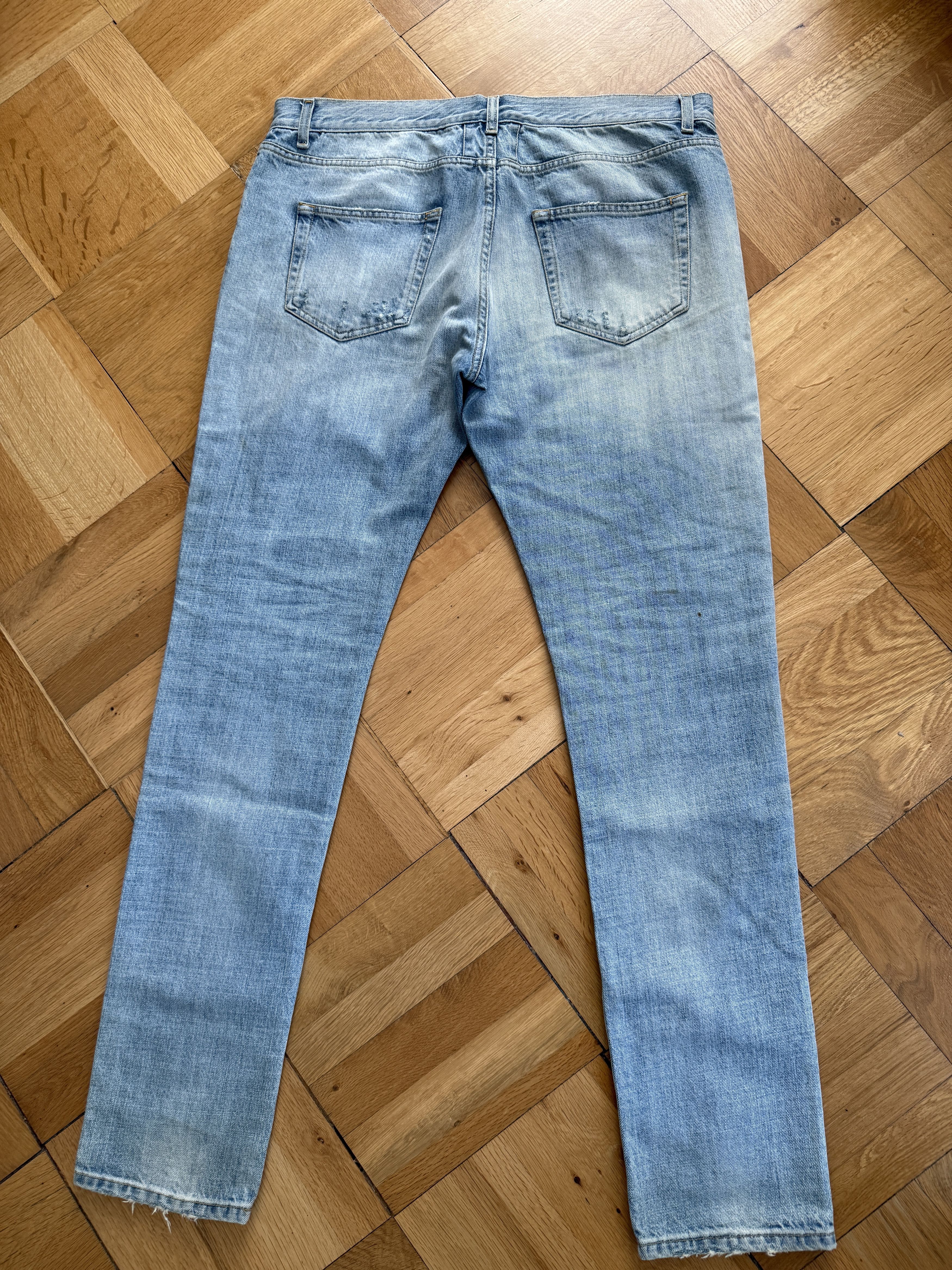 Yves Saint Laurent YSL Distressed Denim Size US 34 / EU 50 - 8 Thumbnail