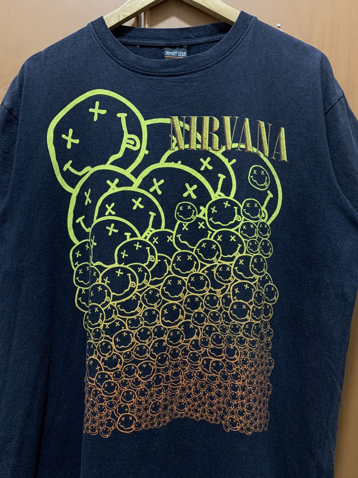 Band Tees Vintage Bootleg Smiley Nirvana Band Tees Size US L / EU 52-54 / 3 - 2 Thumbnail