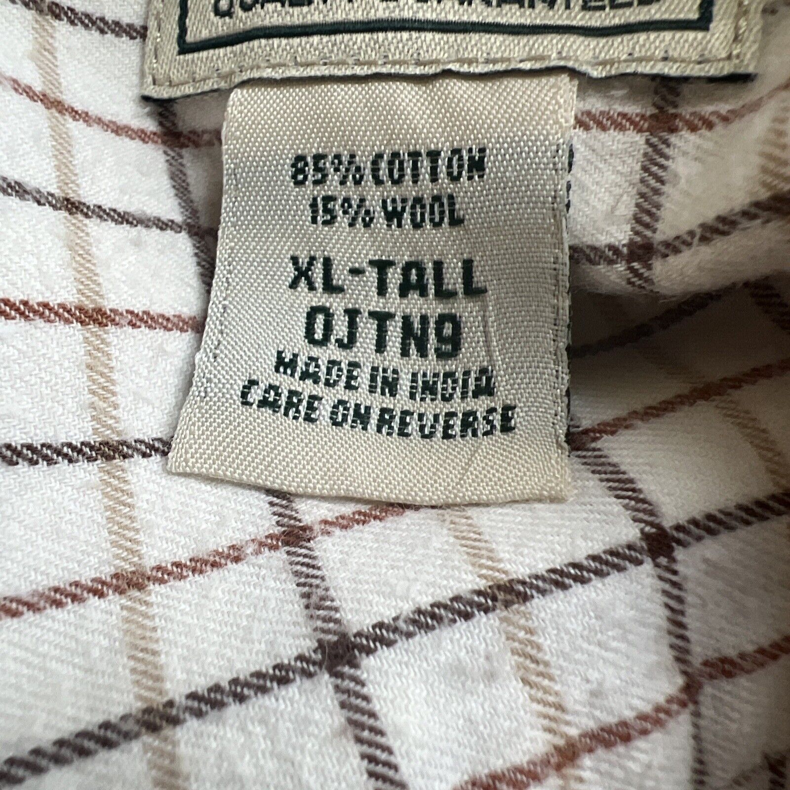 L.L. Bean LL Bean Men XLT Brown Plaid Check Button Down Fitted Shirt Size US XL / EU 56 / 4 - 6 Thumbnail