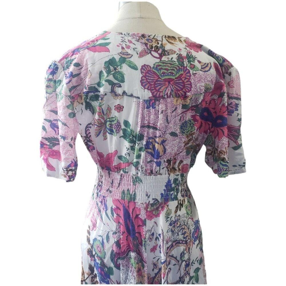 Designer CT1605 Ladies Floral Maxi Dress M Size M / US 6-8 / IT 42-44 - 4 Thumbnail