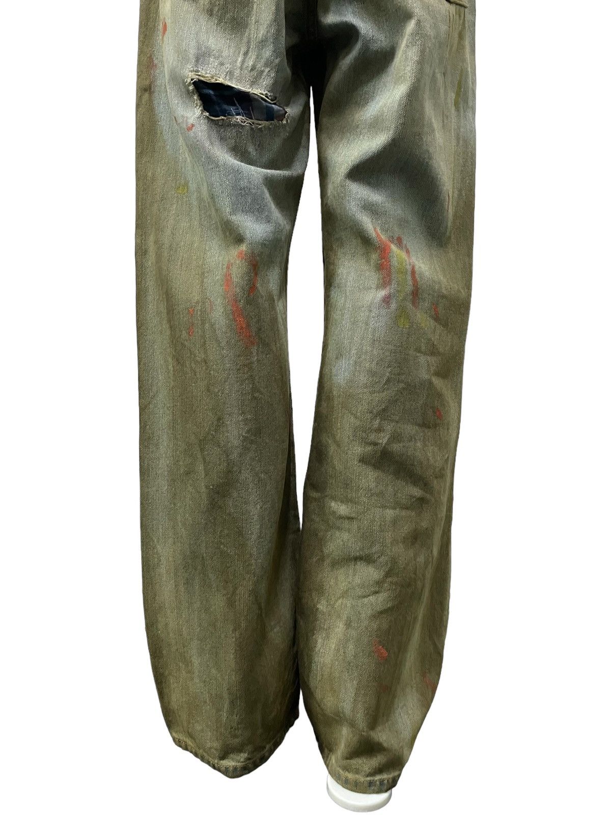 Japanese Brand × Junya Watanabe Junya Watanabe Style Patch Work Mud Wash Trompel’oiel Jeans Size US 30 / EU 46 - 8 Thumbnail