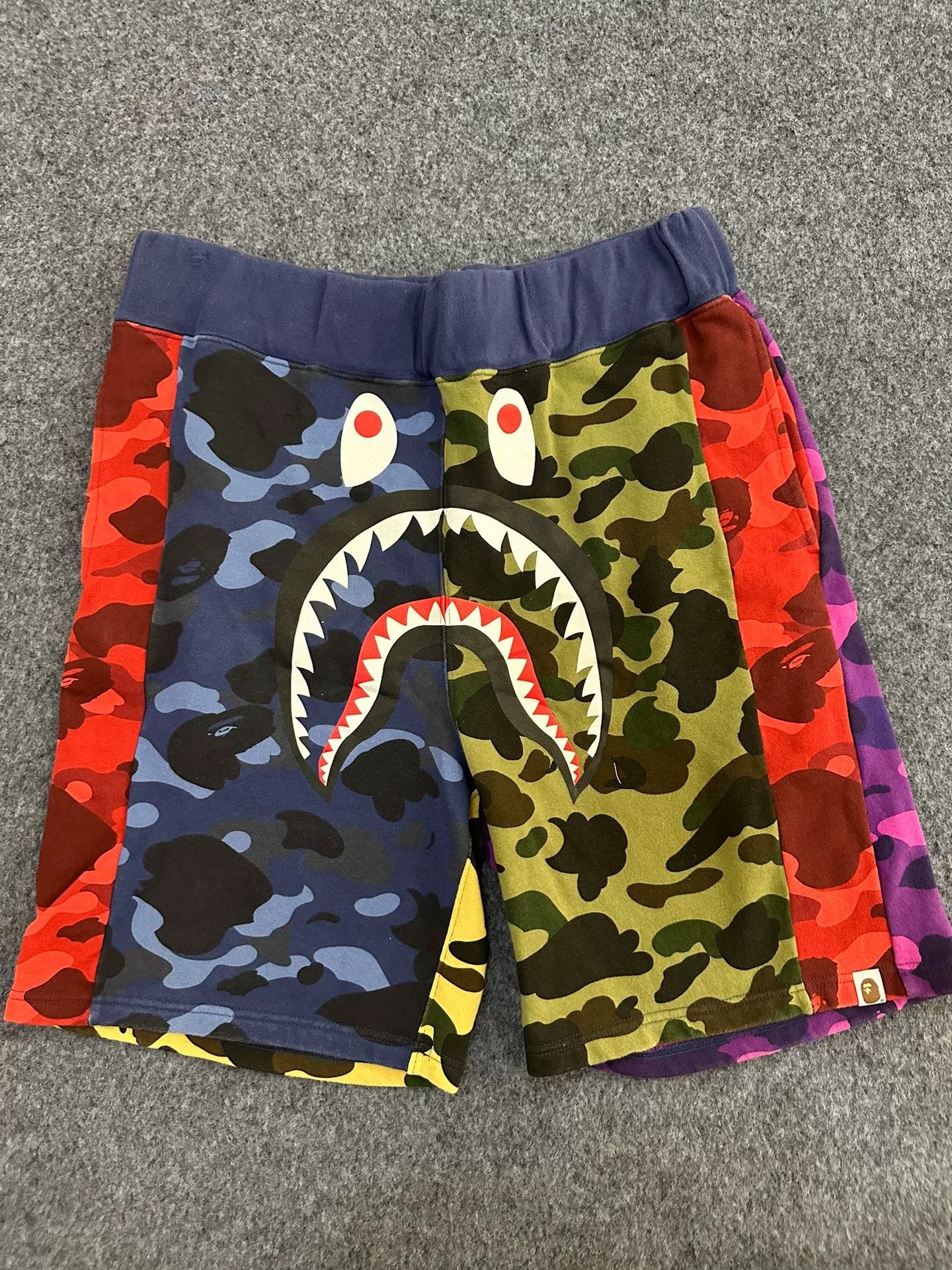 Bape Bape X Multi Shark Shorts Designer Size US 38 / EU 54 - 1 Thumbnail