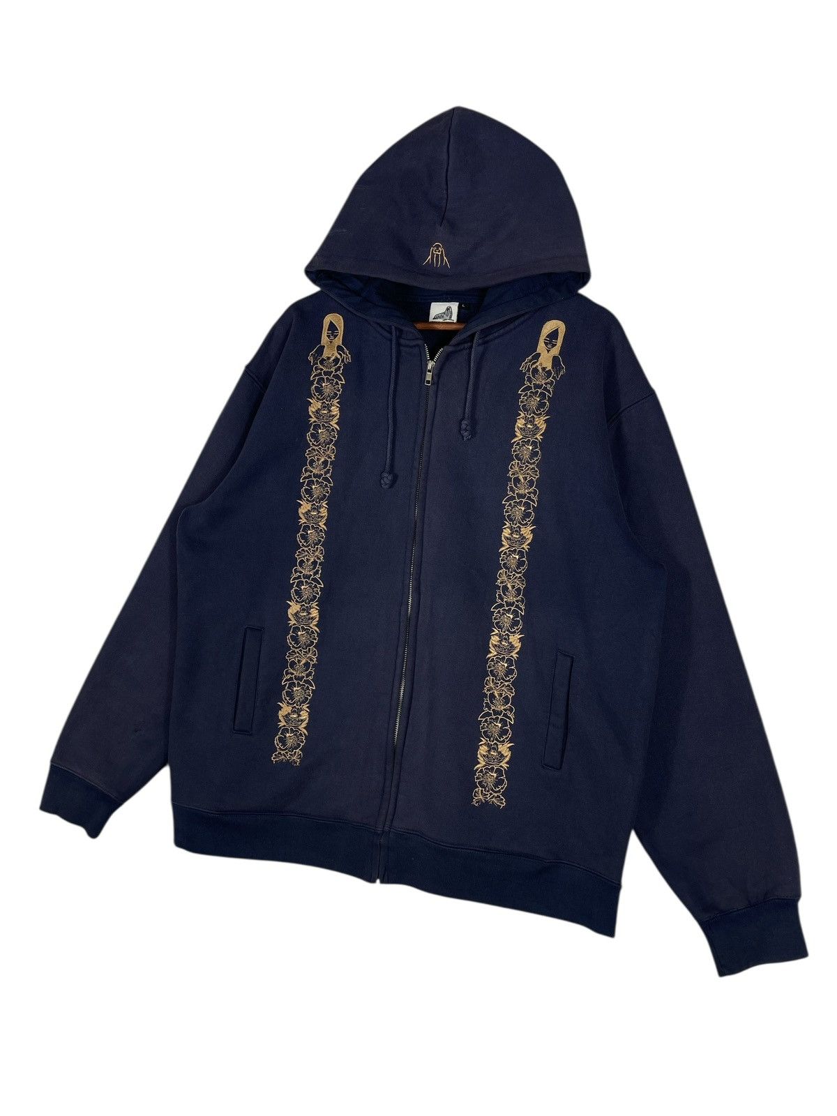 Upper Playground Vintage Upper Playground x Jeremy Fish Zip Up Hoodie Size US XL / EU 56 / 4 - 4 Thumbnail