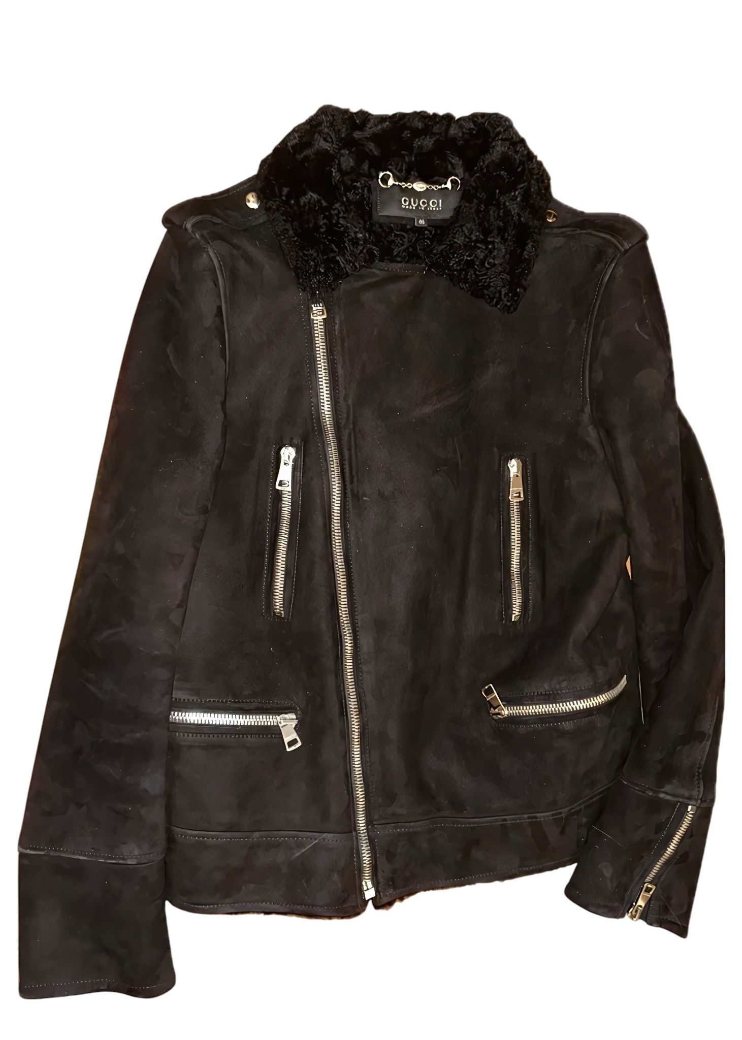 Gucci HEAVY SHEARLING SUEDE LEATHER JACKET Size US S / EU 44-46 / 1 - 2 Thumbnail