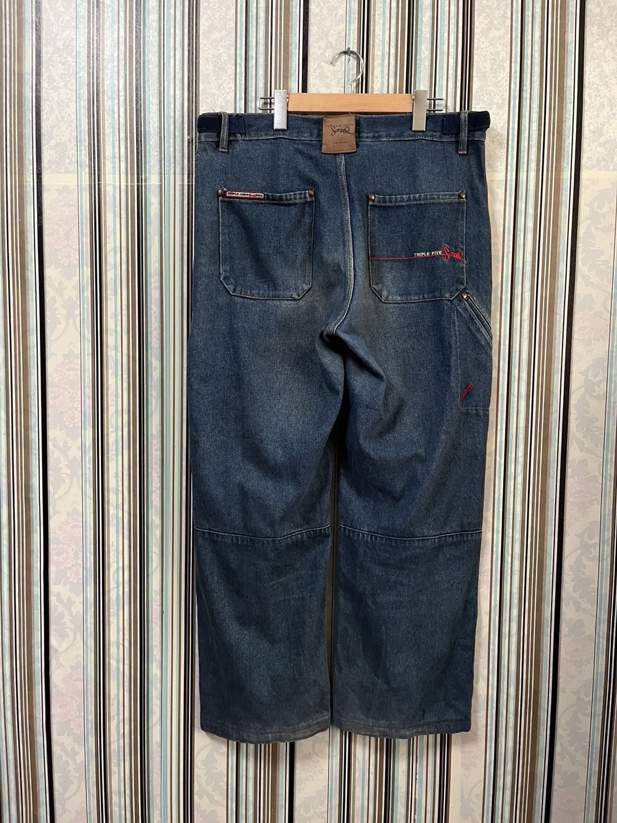 Triple 5 Soul 1990s Tripple five soul nyc baggy double knee #B2 Size US 35 - 2 Thumbnail