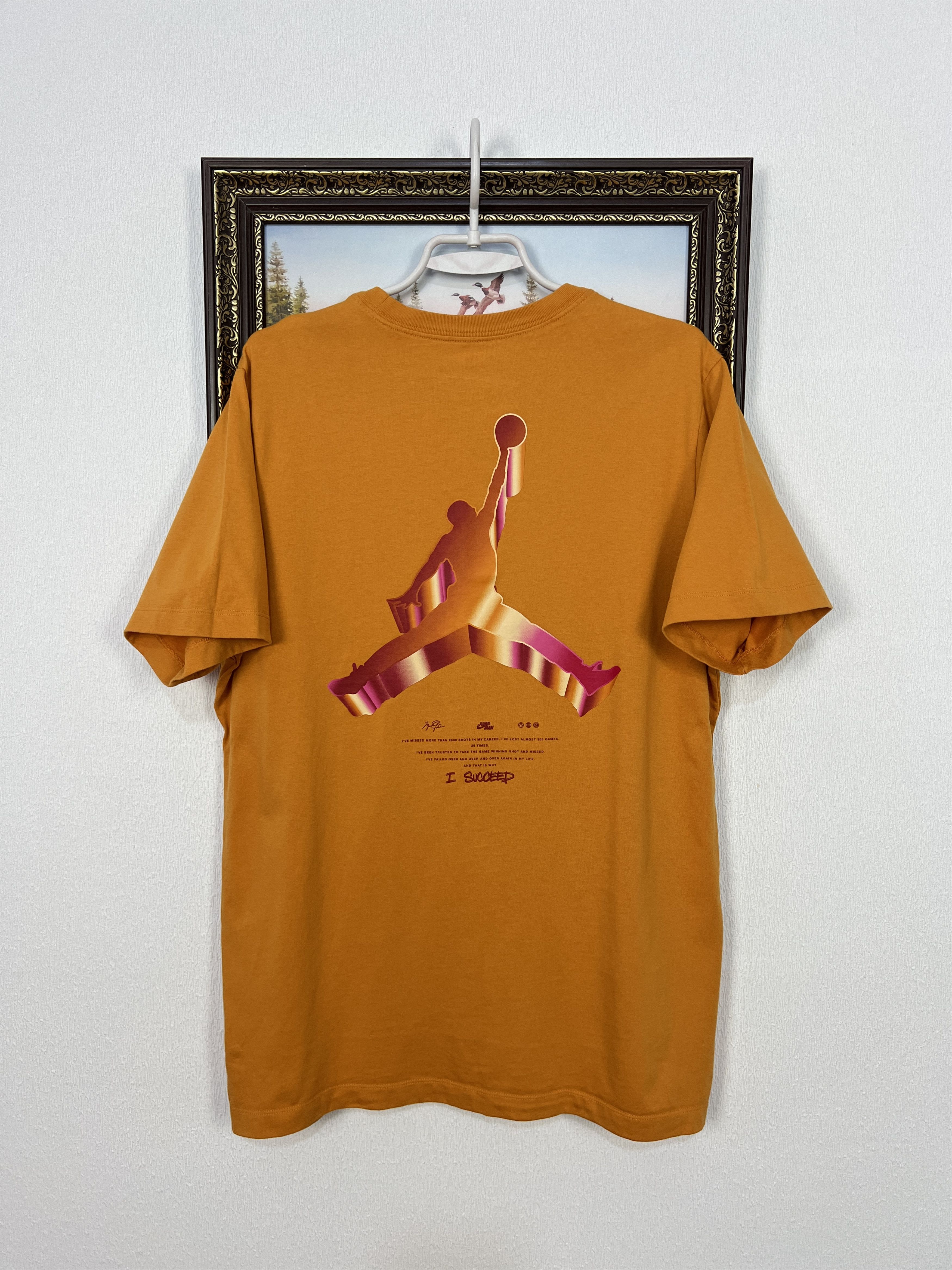 Nike Nike AIR Jordan Jumpman 3D NBA Shirt Orange Mens Jersey Rare Size US L / EU 52-54 / 3 - 1 Thumbnail