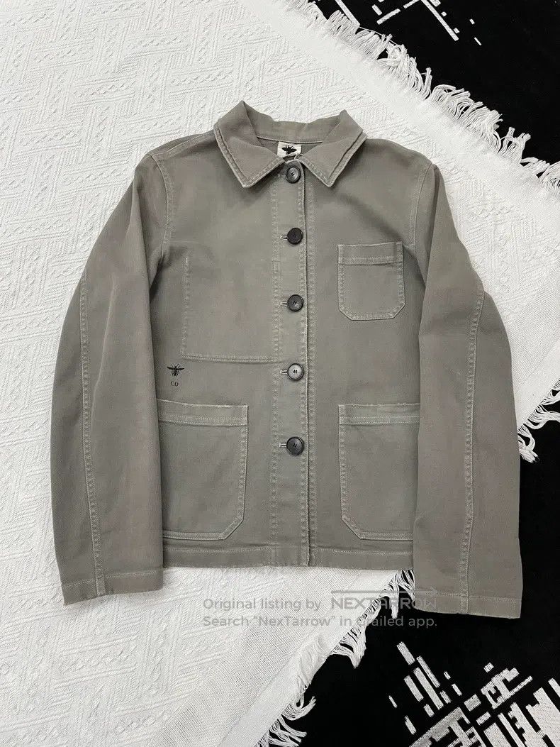 Dior Dior Grey old denim jacket Size XS / US 0-2 / IT 36-38 - 1 Thumbnail