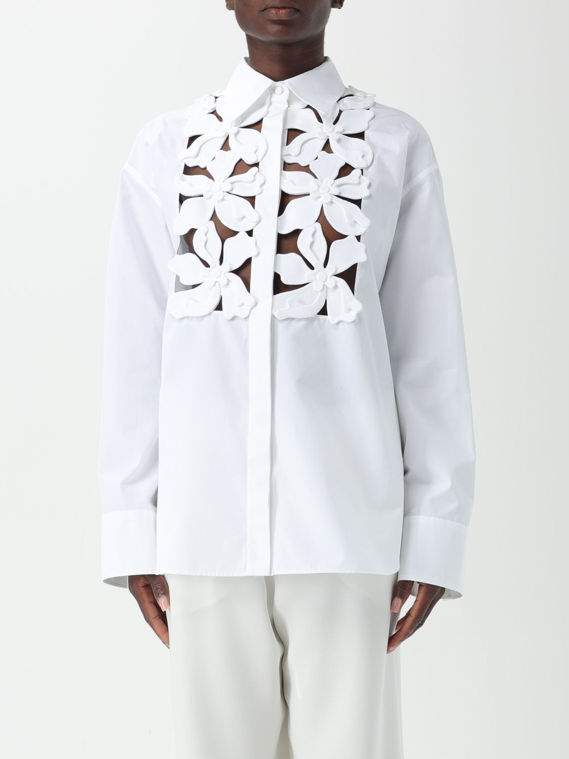 Image of Valentino Shirt Woman White, Women's (Size Small)