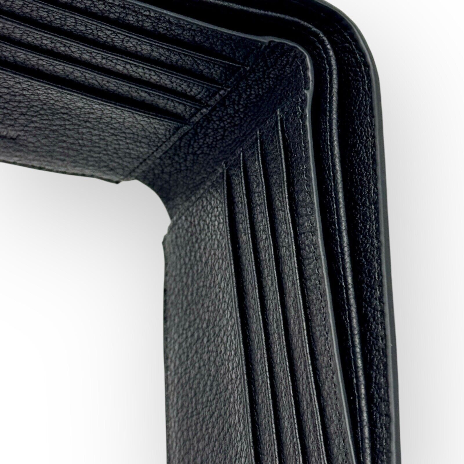 Giorgio Armani Black Textured Leather Bi-fold Mens Wallet Authentic Size ONE SIZE - 8 Thumbnail