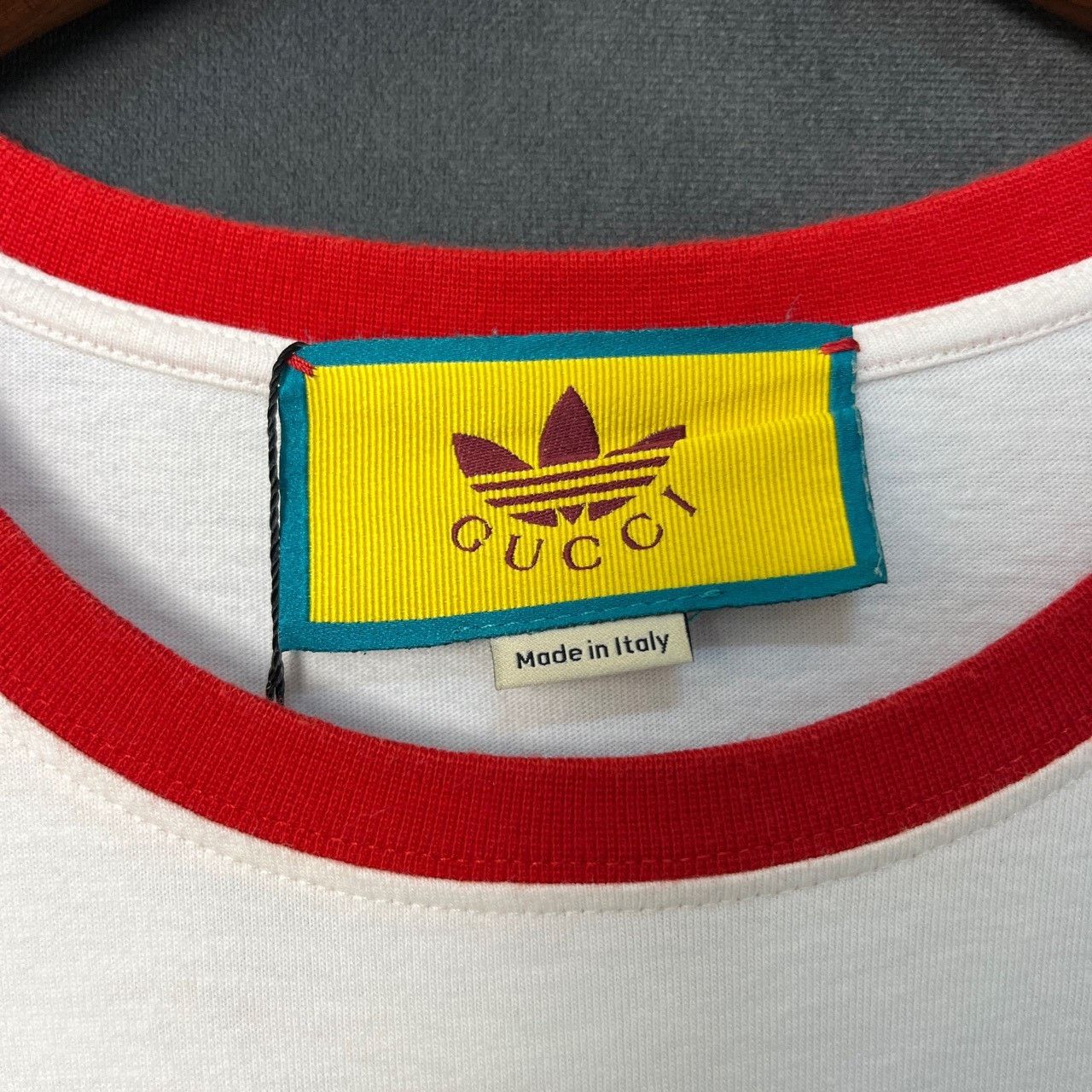 Gucci Gucci White new co-branded adidas short sleeves 2501-Nextar Size XS / US 0-2 / IT 36-38 - 3 Thumbnail