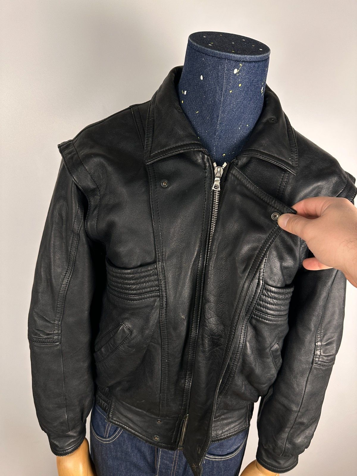 Honda Honda Boutique Geneva 80's Vintage Leather Jacket Size S Size US S / EU 44-46 / 1 - 9 Thumbnail