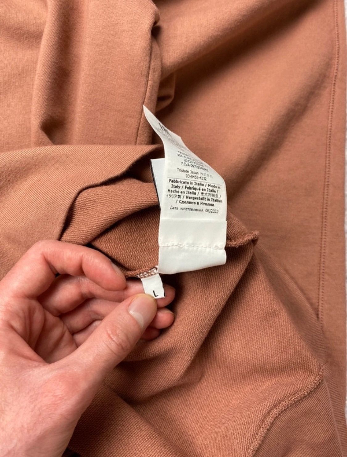 C.P. Company × Massimo Osti Pink light sweatshirt by C.P. Company Size US L / EU 52-54 / 3 - 8 Thumbnail