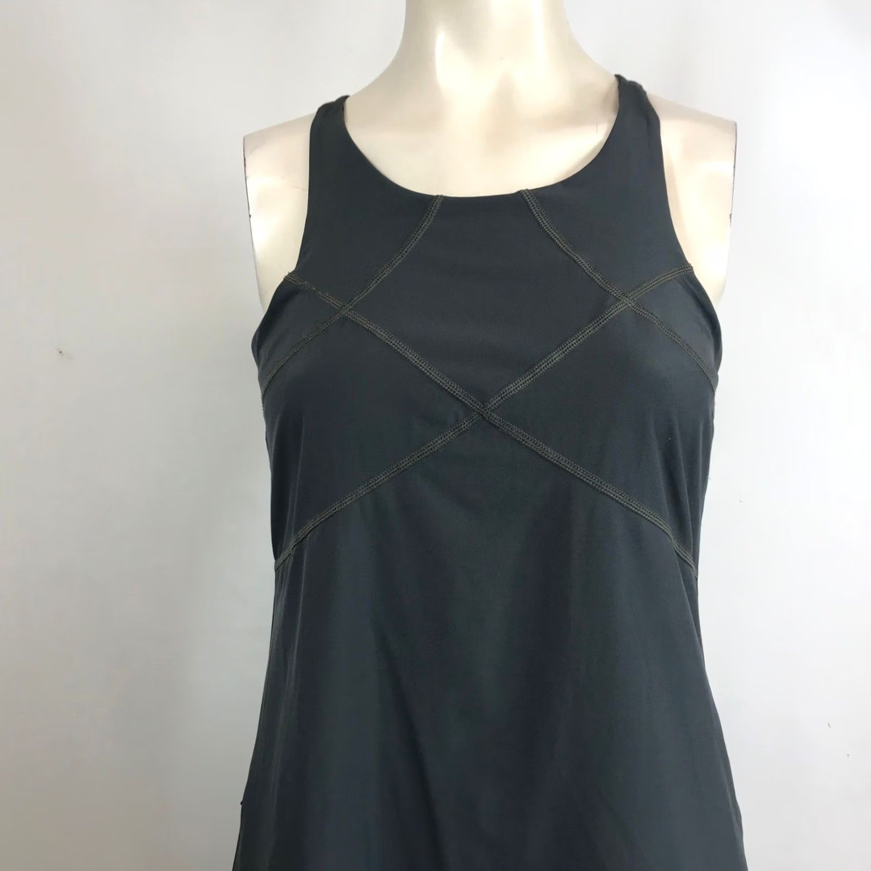 Prana Prana Athletic Mini Dress Sleeveless Racerback Dark Gray XS Womens Size XS / US 0-2 / IT 36-38 - 2 Thumbnail