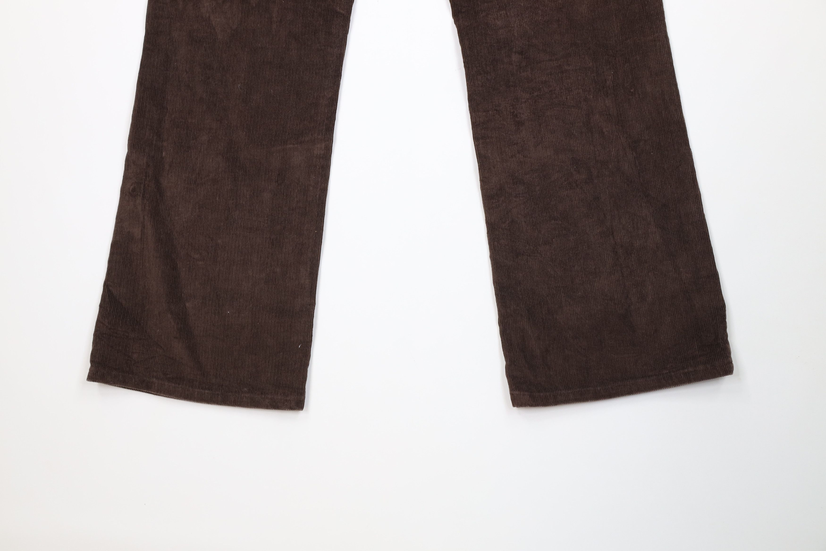 Lee Vintage 70s Lee Wide Leg Corduroy Chino Pants Brown USA Size US 34 / EU 50 - 13 Thumbnail