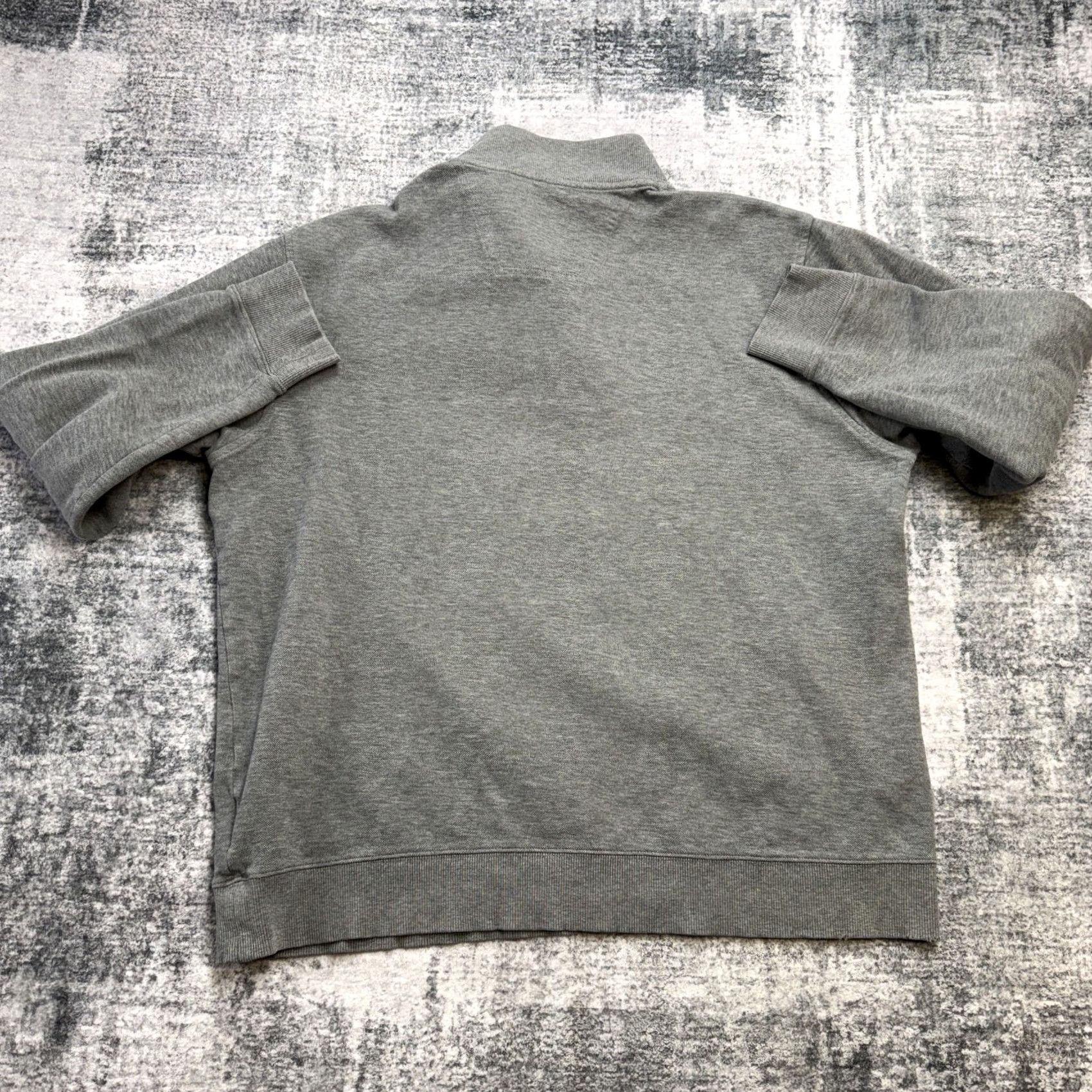 Brooks Brothers Brooks Brothers Sweater Pullover Mens XL Gray Mock Neck Elbow Patches Knit Cotton Size US XL / EU 56 / 4 - 6 Thumbnail