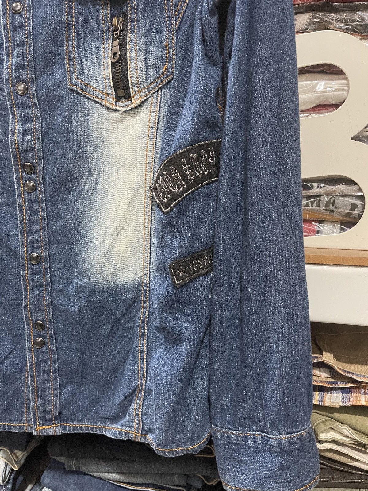 If Six Was Nine × In The Attic × Japanese Brand In The Attic Denim Long Sleeve Distressed Jacket Size M Size M / US 6-8 / IT 42-44 - 9 Thumbnail