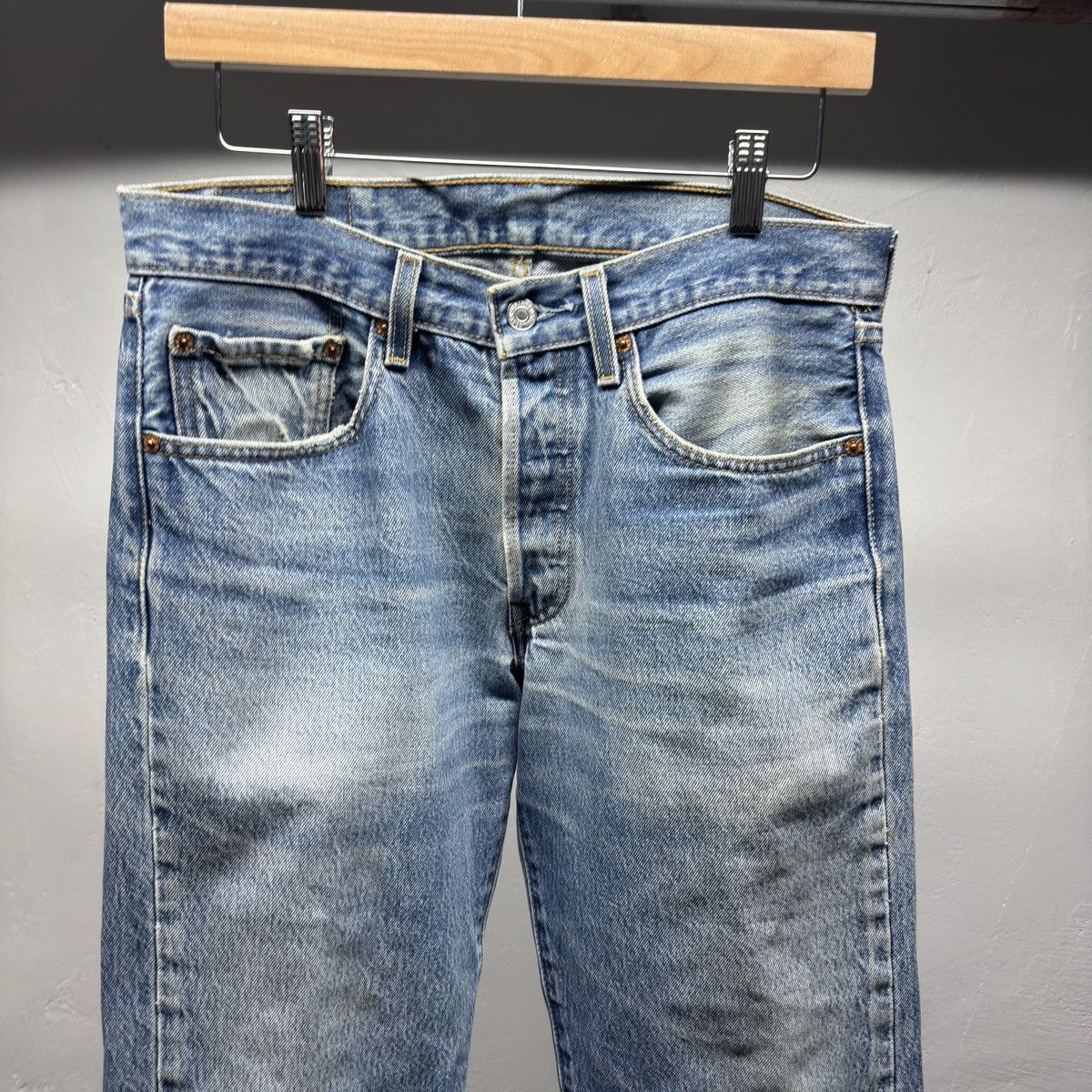 Levi's Levi's 501xx Faded Distressed Jeans ERD Grunge Chrome Size US 32 / EU 48 - 4 Thumbnail